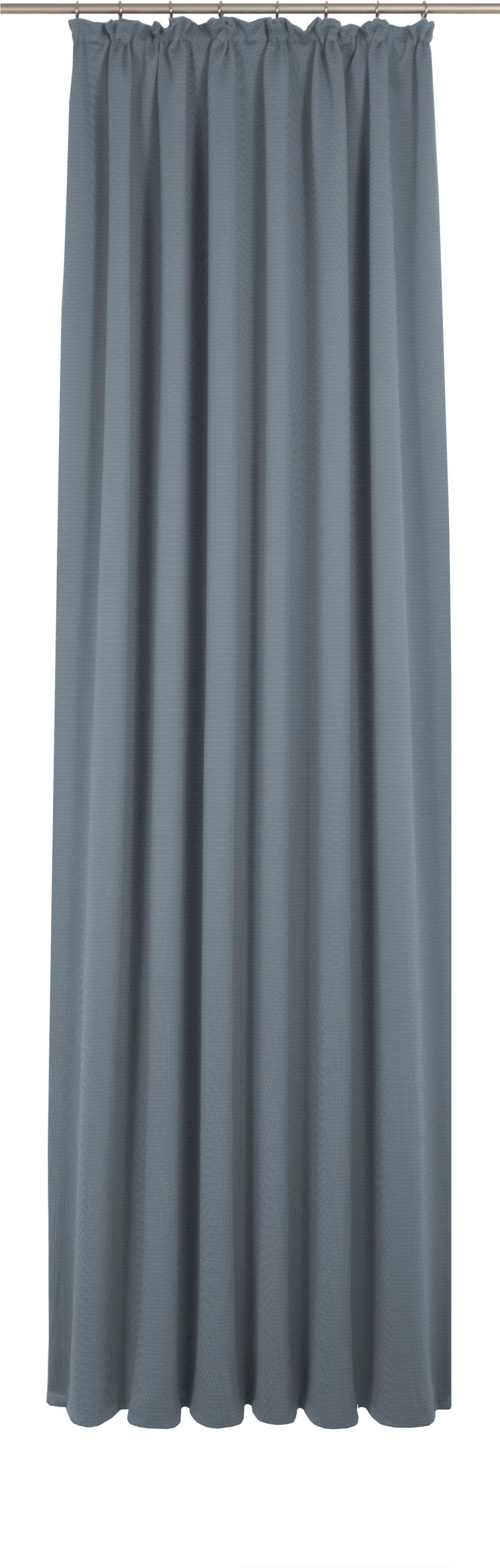 Vorhang Uni Collection light, Wirth, Kräuselband (1 St), blickdicht, nach Maß königsblau