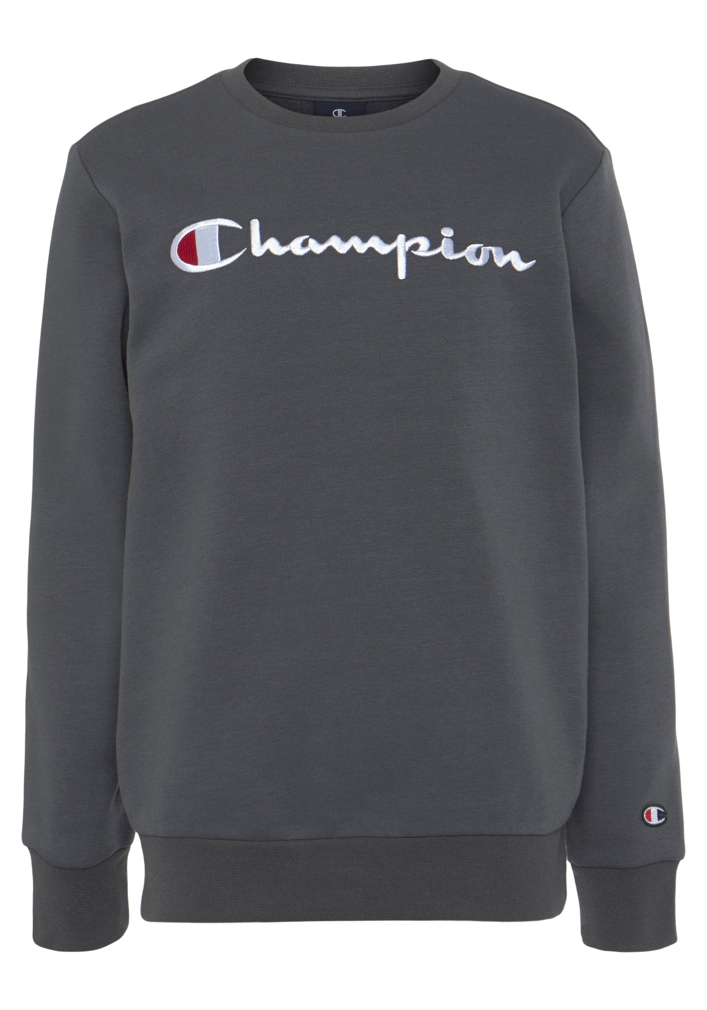 [Inländisches reguläres Produkt] Champion Sweatshirt Classic Crewneck Sweatshirt large für Logo grau Kinder 