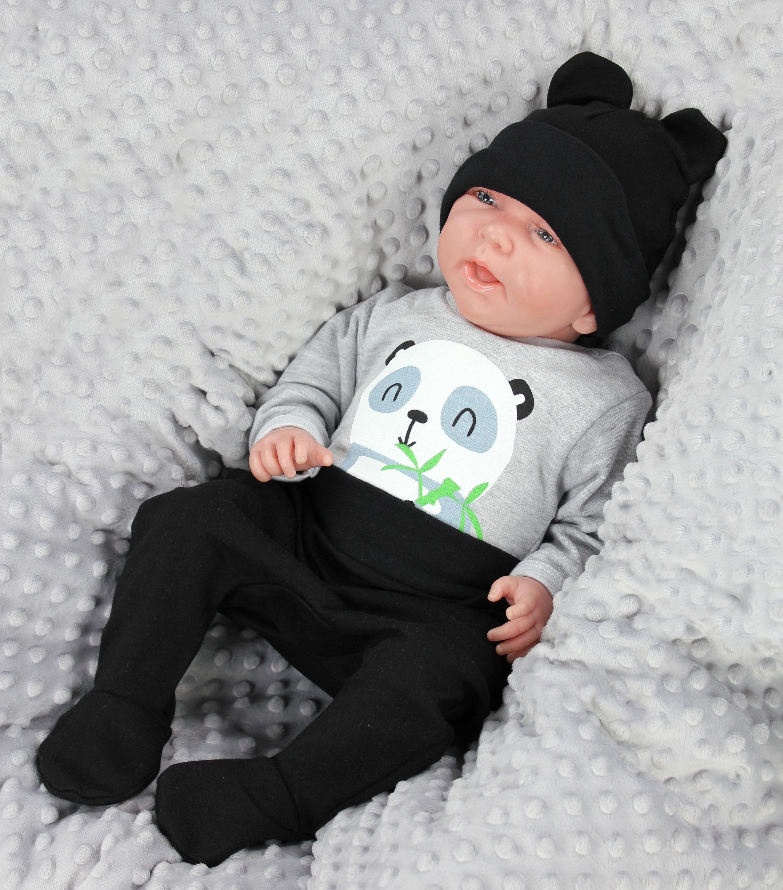 TupTam Langarmbody Baby Kleidung Set Body Strampelhose Mütze Bekleidungsset