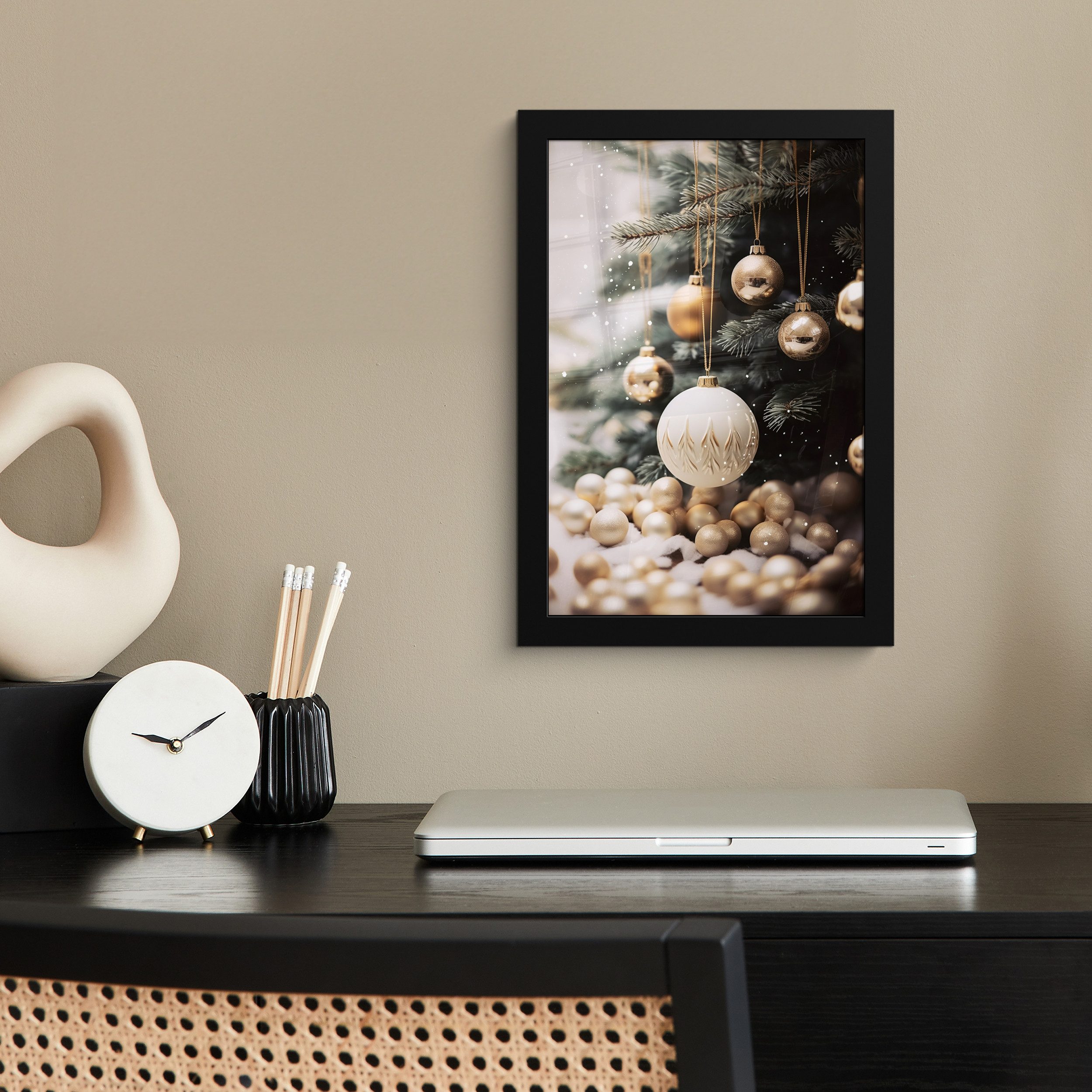 MuchoWow Poster Weihnachtsbaum - Christbaumkugeln - günstig online kaufen