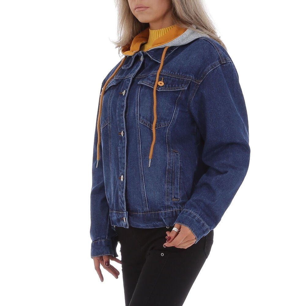 Ital-Design Jeansjacke Damen Freizeit Kapuze (abnehmbar) Jeansjacke in Blau günstig online kaufen