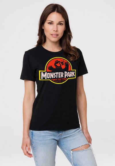 LOGOSHIRT T-Shirt Sesamstrasse Krümelmonster Monster Park mit coolem Print