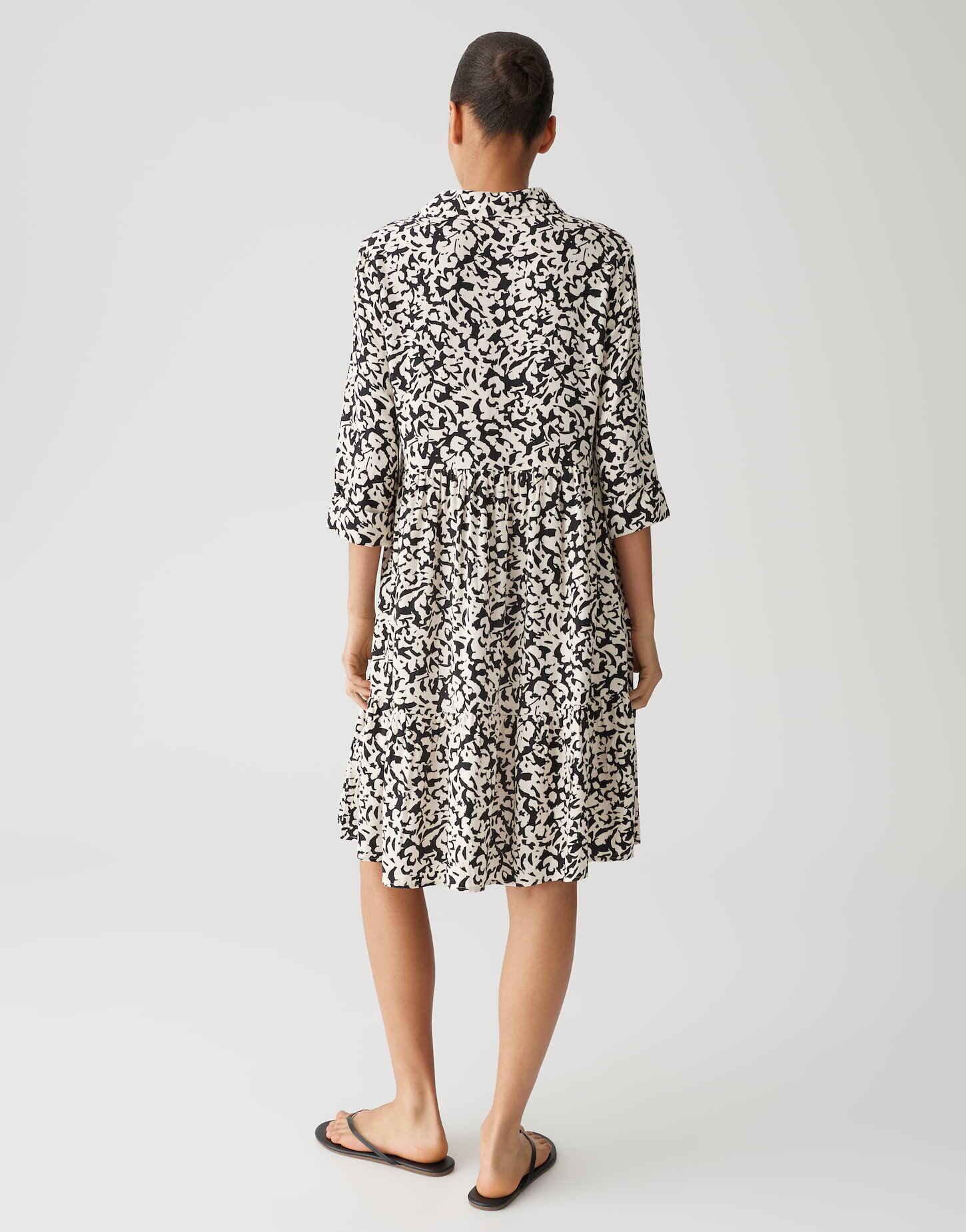 OPUS Minikleid WALARI Regular mit femininen Volantstufen