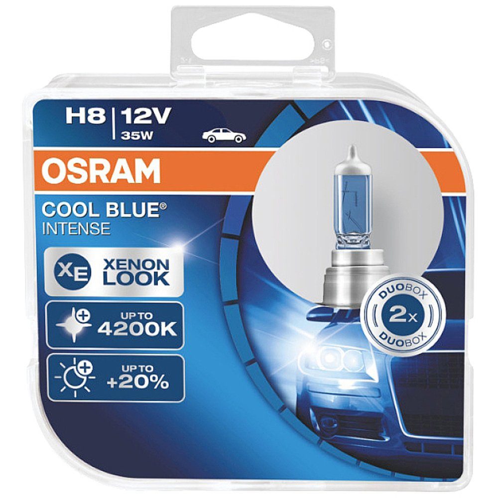Osram KFZ-Ersatzleuchte OSRAM 64212CBN-HCB W 35 BLUE® Leuchtmittel Halogen H8 INTENSE COOL 12