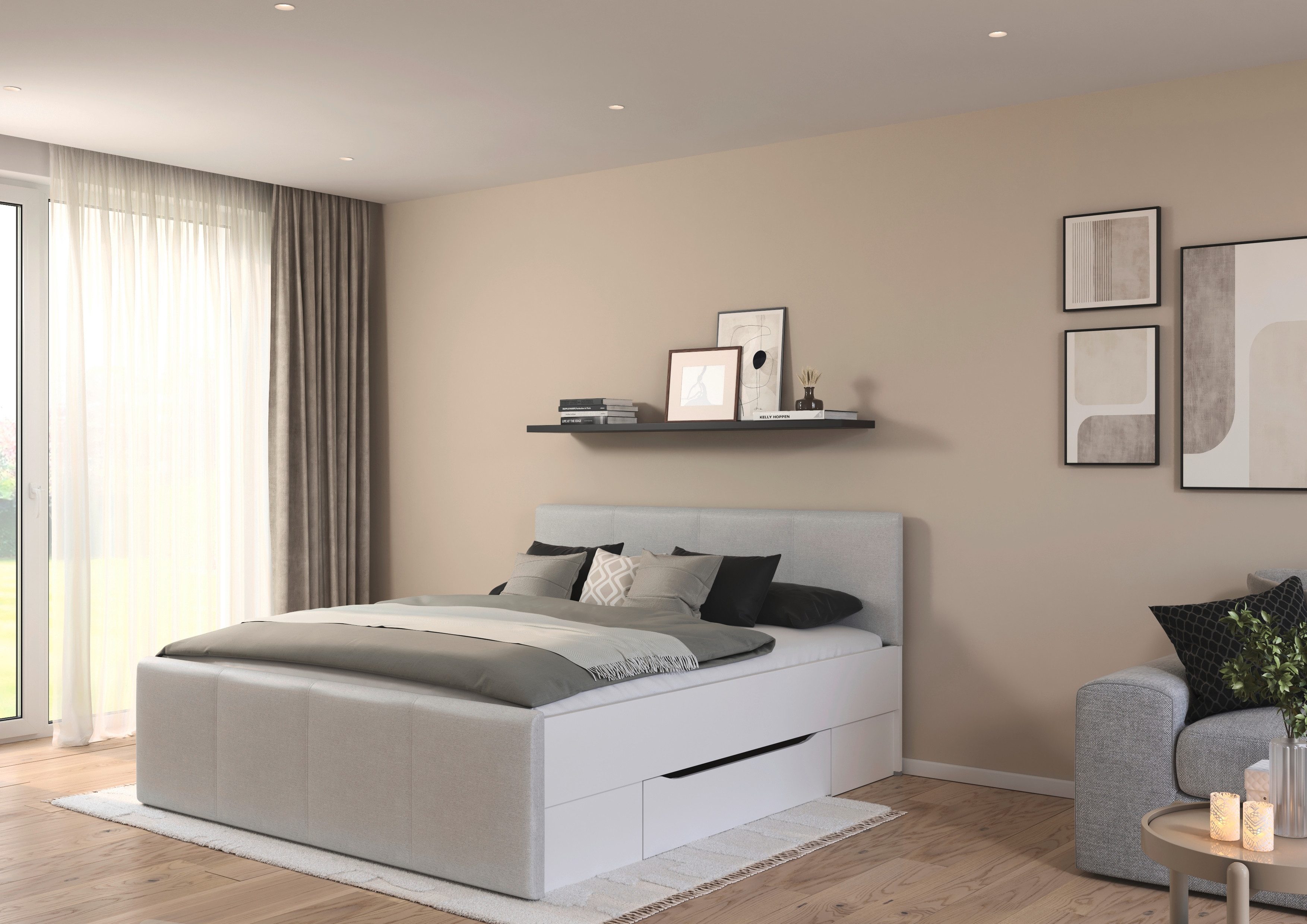 rauch Bett Doppelbett Polsterbett Stauraumbett AGORDO günstig online kaufen