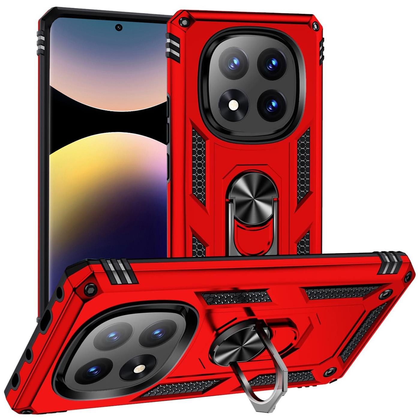 CoolGadget Handyhülle Armor Shield Case für Xiaomi Redmi Note 14 Pro 5G 6,67 Zoll, Outdoor Cover mit Magnet Ringhalterung Hülle für Redmi Note 14 Pro 5G