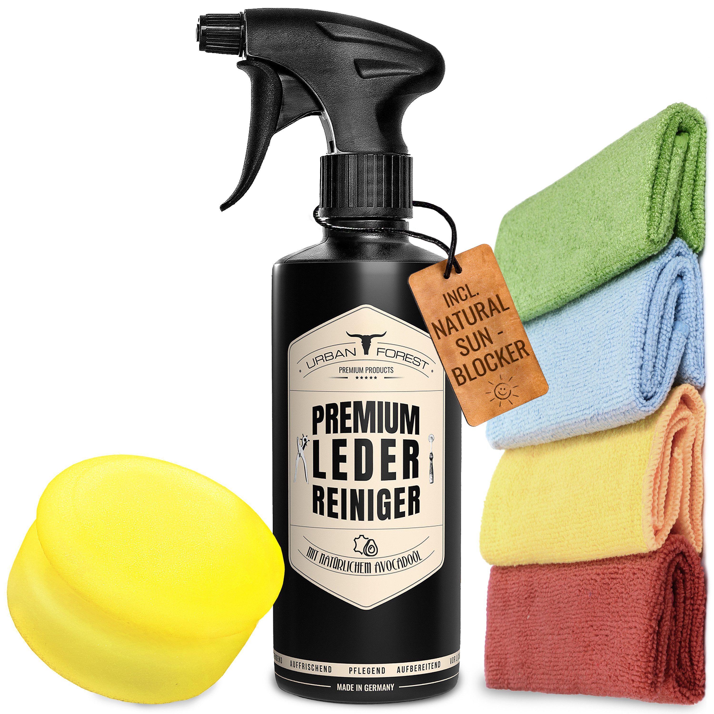 Lederreiniger zur Lederpflege von URBAN FOREST 500ml Lederreiniger