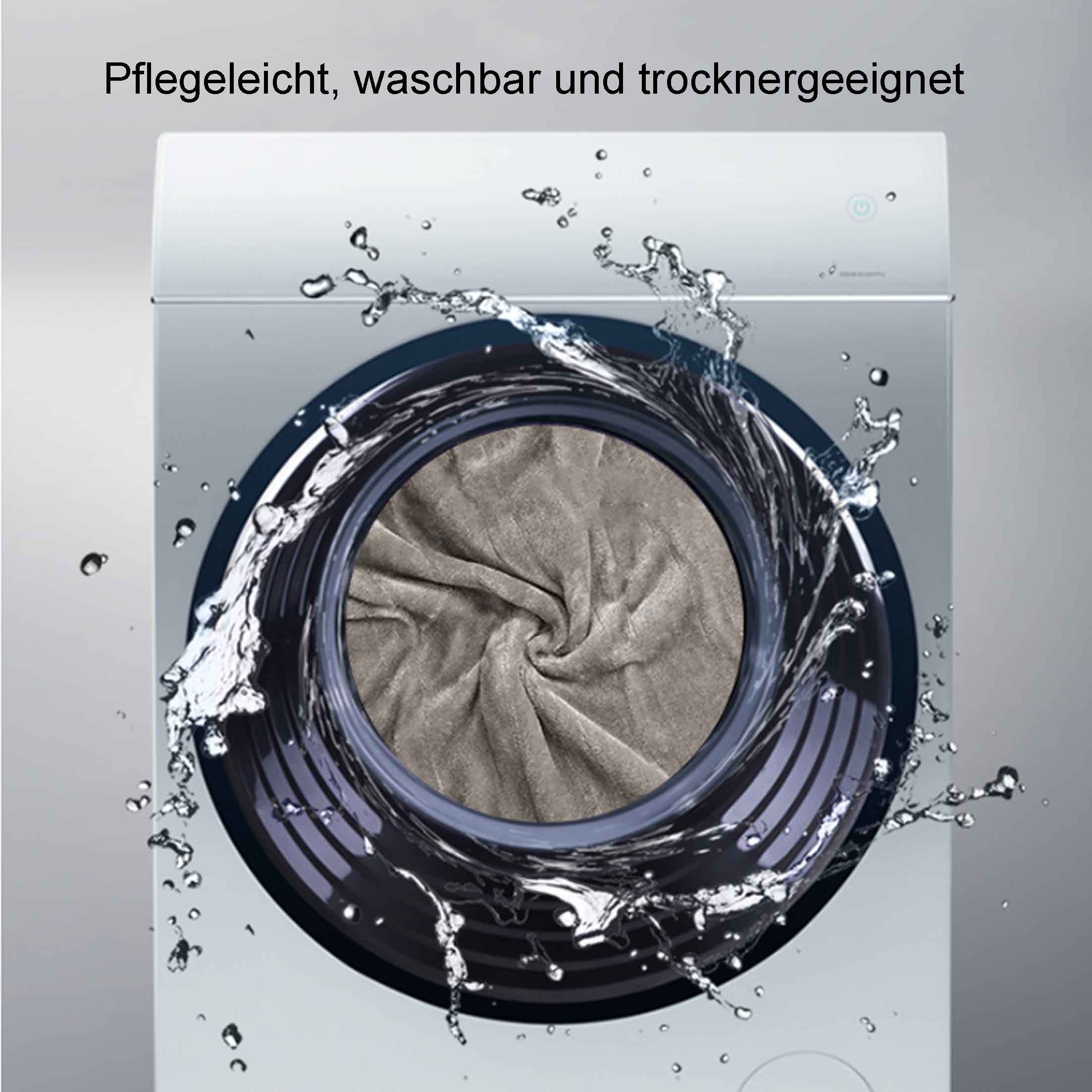 KINSI Heizdecke Elektrische Heizdecke, einstellbare Temperatur,leckagegeschützt,sicher, Niederspannungs-Graphenelektrodecke mit 4 Temperaturstufen, 30°C-55°C.