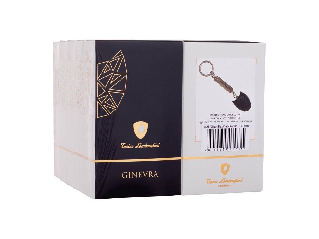 LAMBORGHINI Schlüsselanhänger Set Lamborghini Ginerva Crystal Schlüsselanhänger-Set Schwarz