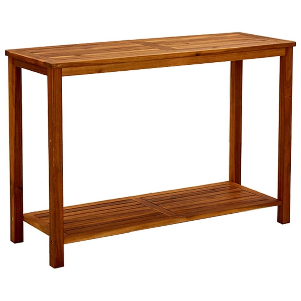 vidaXL Gartentisch 110 x 40 x 75 cm Garten Konsolentisch 110x40x75 cm Massivholz Akazie H