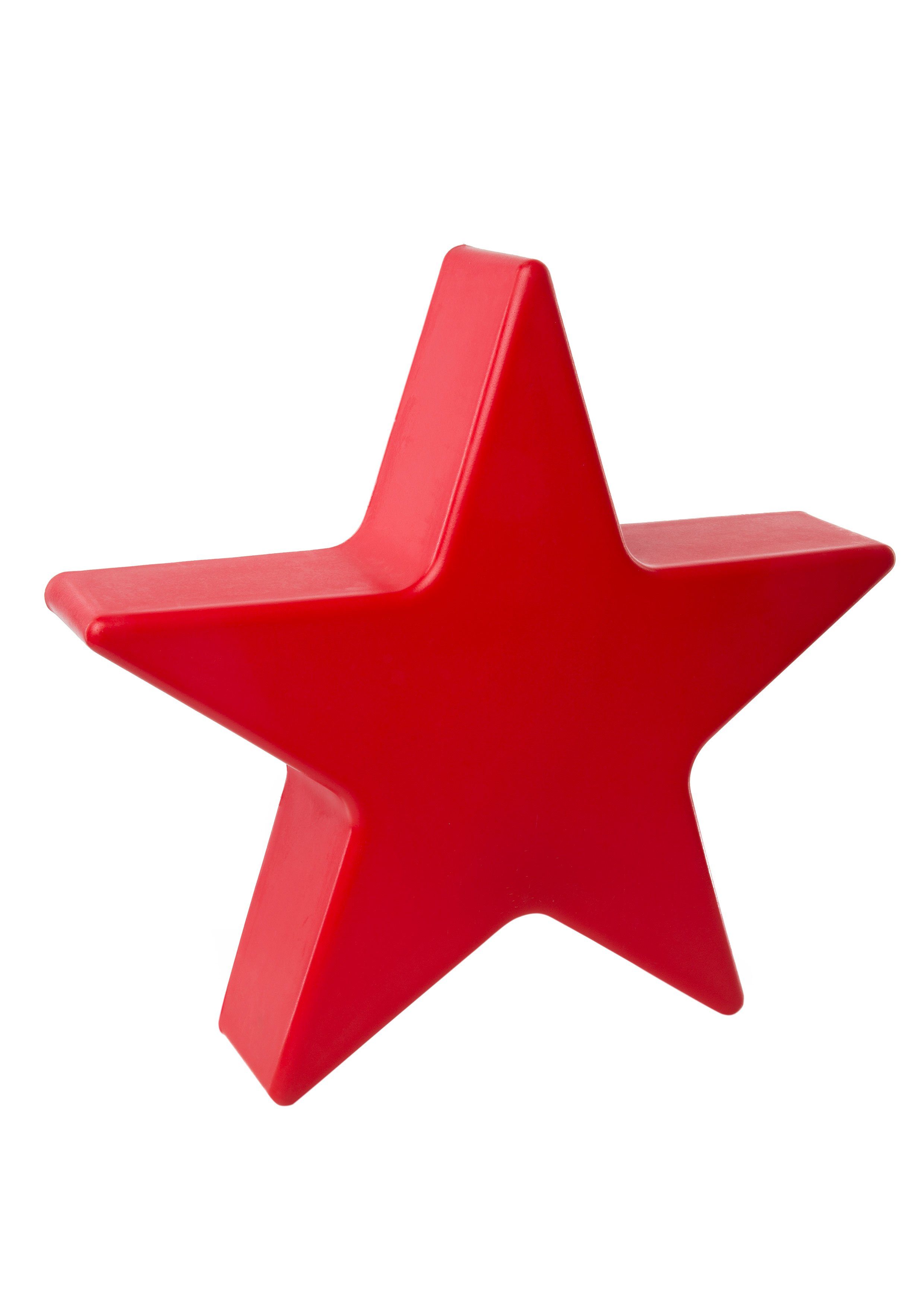 8 seasons design LED Stern Shining Star, LED WW, LED wechselbar, 40 cm rot für In- und Outdoor Red