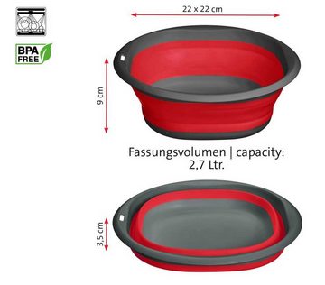 WESTMARK Schüssel faltbar Schüssel, 2,7 Liter ideal für Camping, (1-tlg)