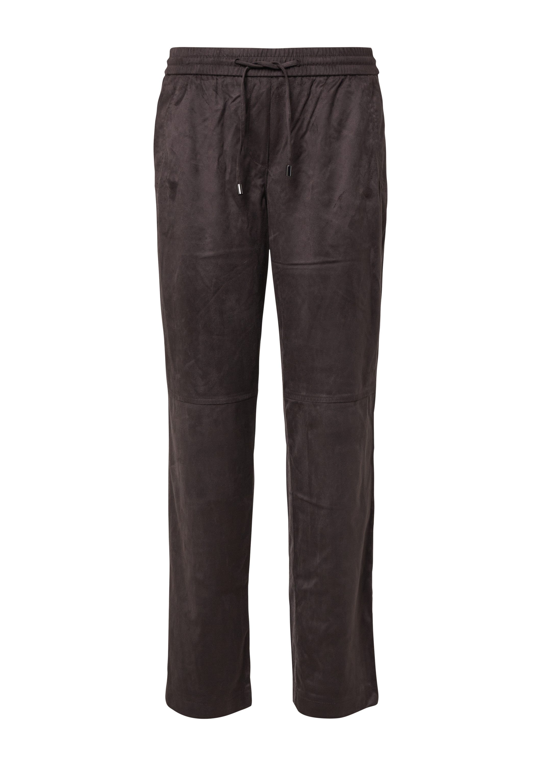 comma Jogginghose Hose Jogpants in Veloursoptik günstig online kaufen