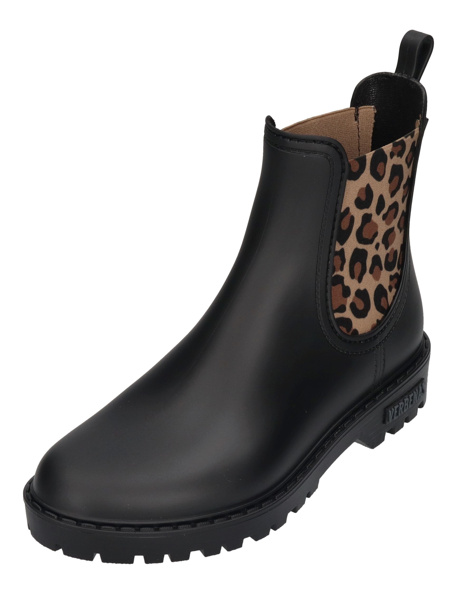 VERBENAS Gaudi Mate Animal Gummistiefel Negro Leopard