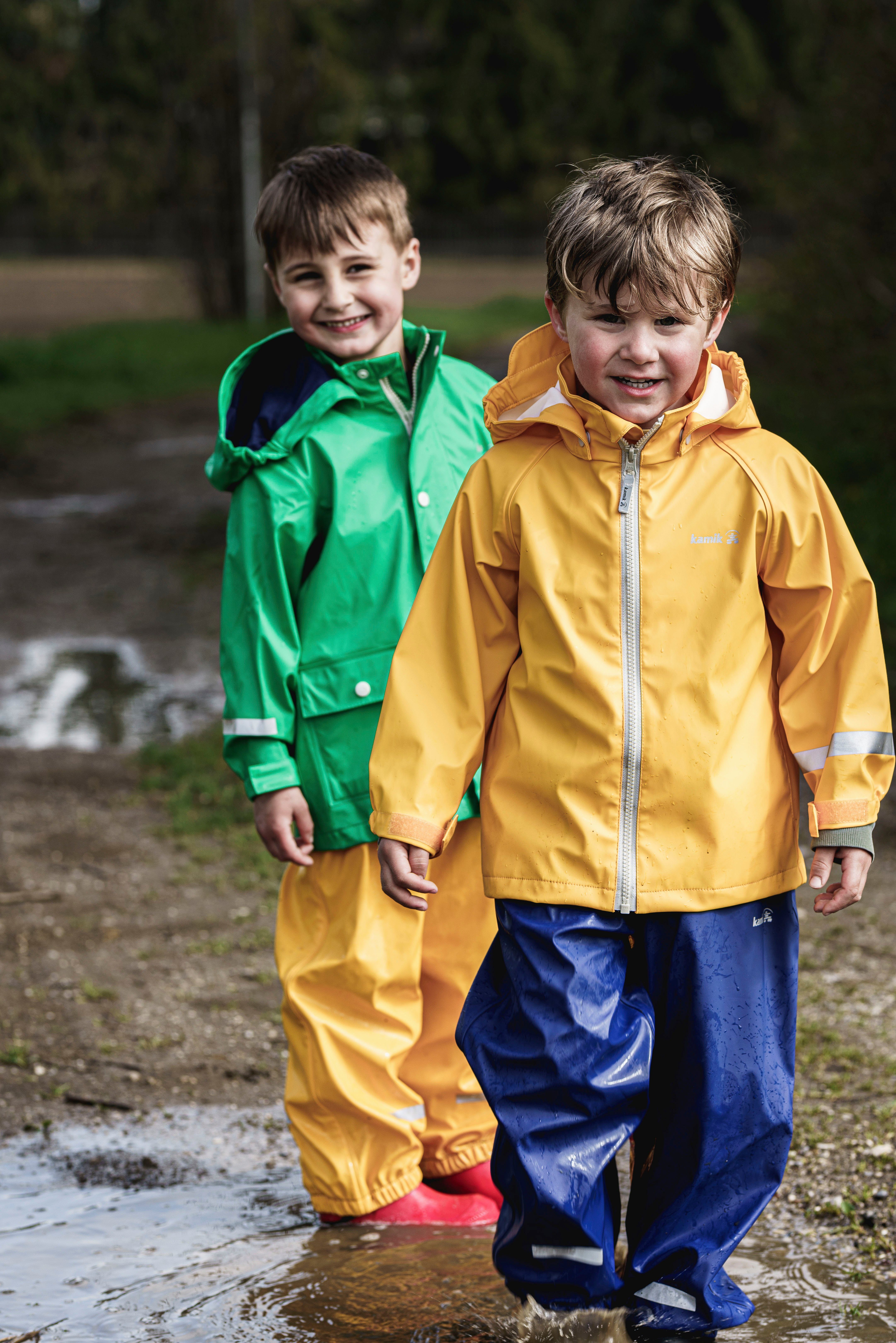 gelb - und Matschjacke für SPOT Regen- Kamik Kinder BAY BAY