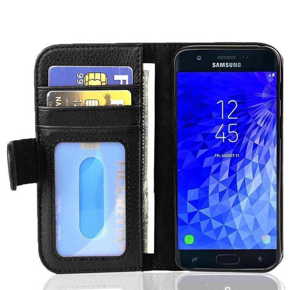 Cadorabo Handyhülle für Samsung Galaxy J7 2017 Hülle Samsung Galaxy J7 2017, Klappbare Handy Schutzhülle - Hülle - mit Standfunktion und Kartenfach