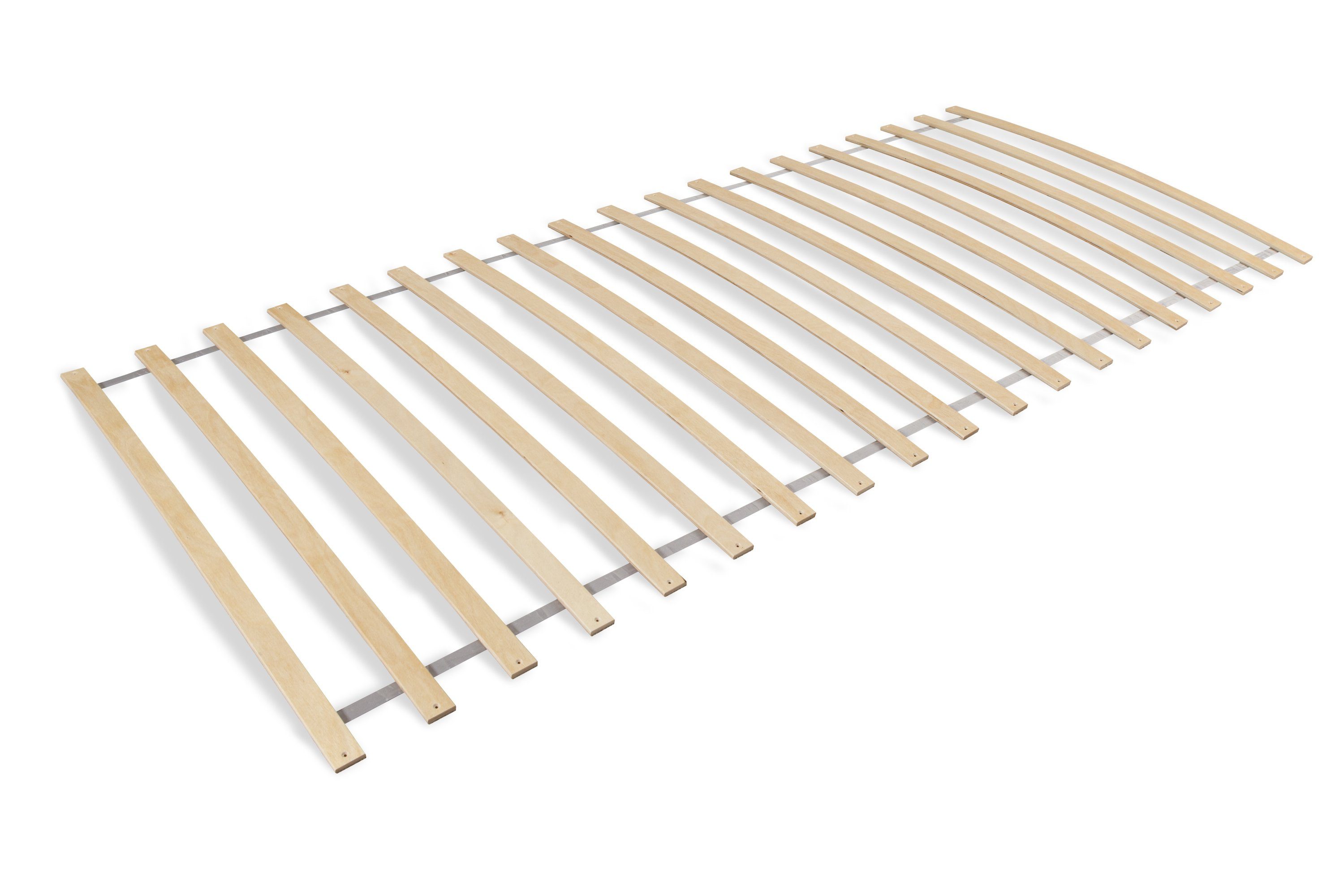 Rollrost Ticaa Rollrost/Federleisten 90x200 cm Birke massiv, Ticaa, Kopfteil unverstellbar, starr, Fußteil unverstellbar, starr