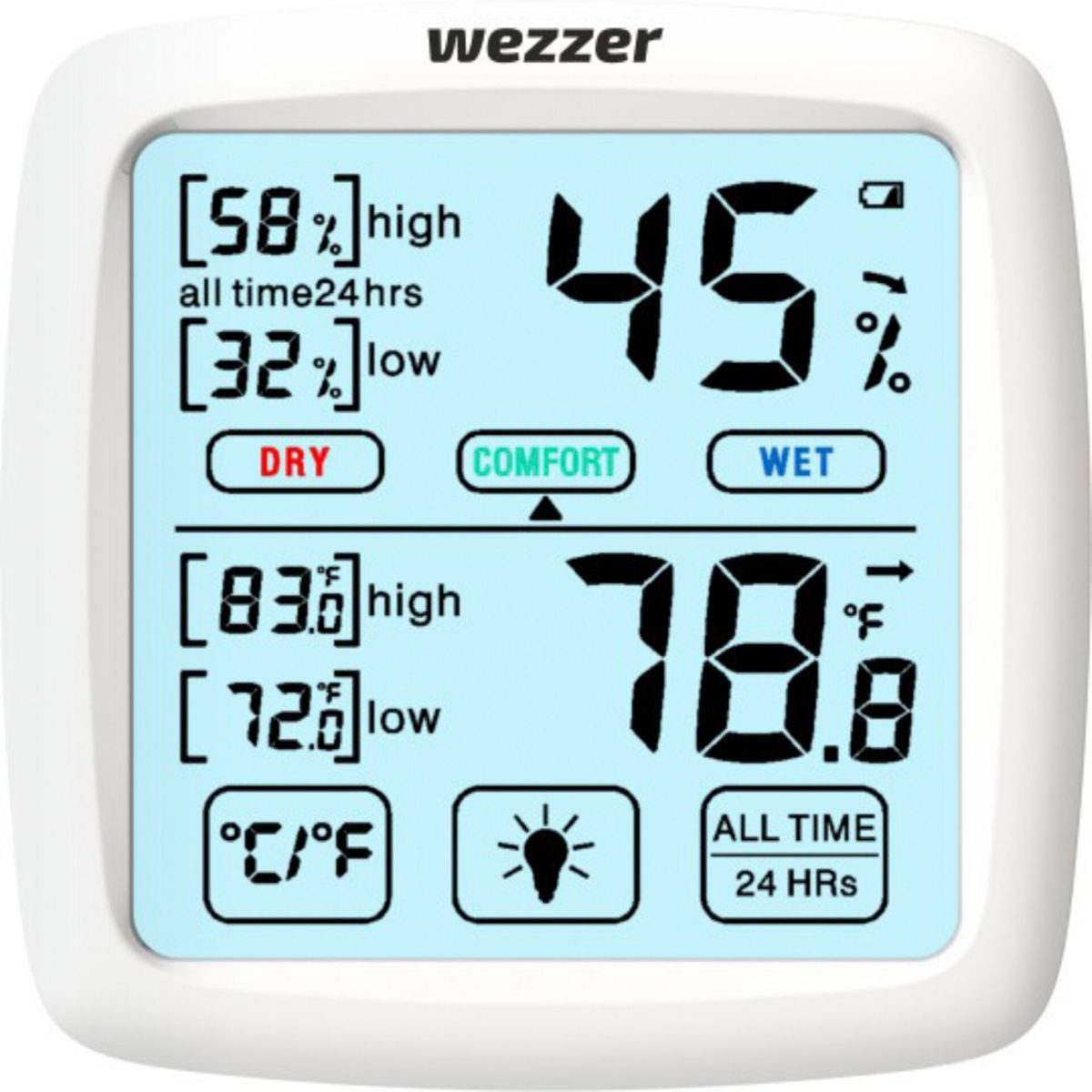 Levenhuk Ohr-Fieberthermometer Wezzer Teo TH30 Thermohygrometer