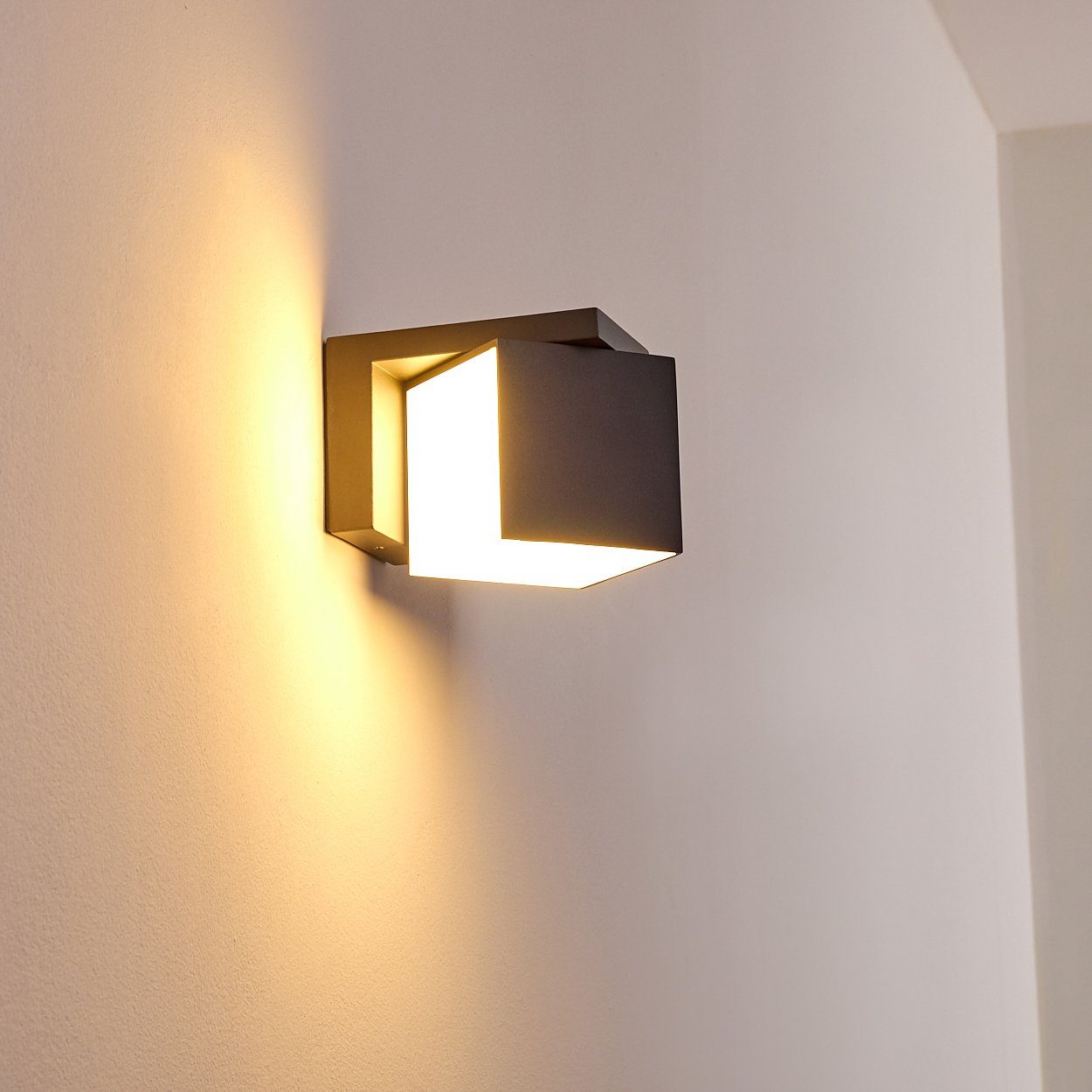 Drehbare LED Außen Wand Leuchte dimmbar Smart App Lichteffekt Haus Tür Hof Lampe 