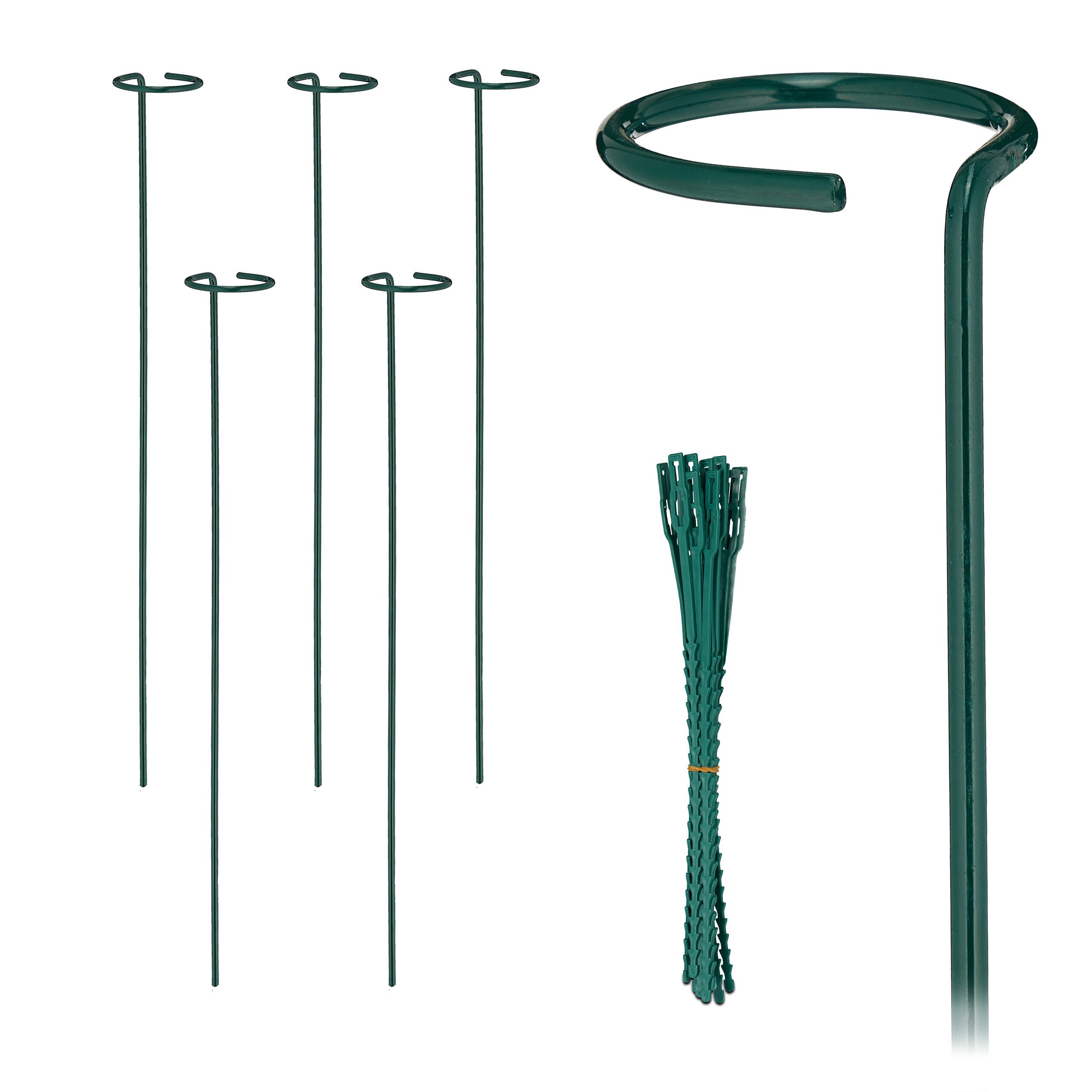relaxdays Rankhilfe Pflanzstäbe aus Metall 6er günstig online kaufen