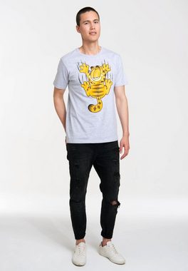 LOGOSHIRT T-Shirt Garfield Scratches mit witzigem Frontprint