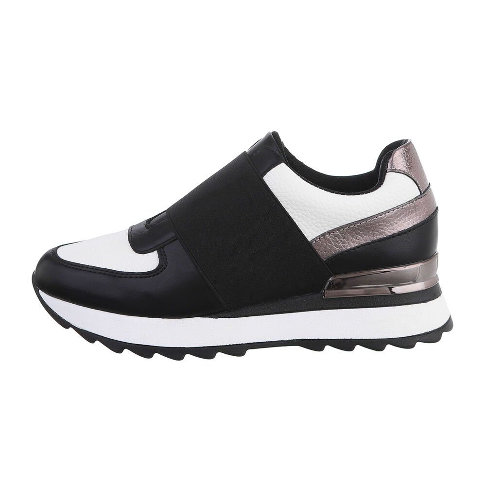 Ital-Design Damen Low-Top Freizeit Sneaker Keilabsatz/Wedge günstig online kaufen