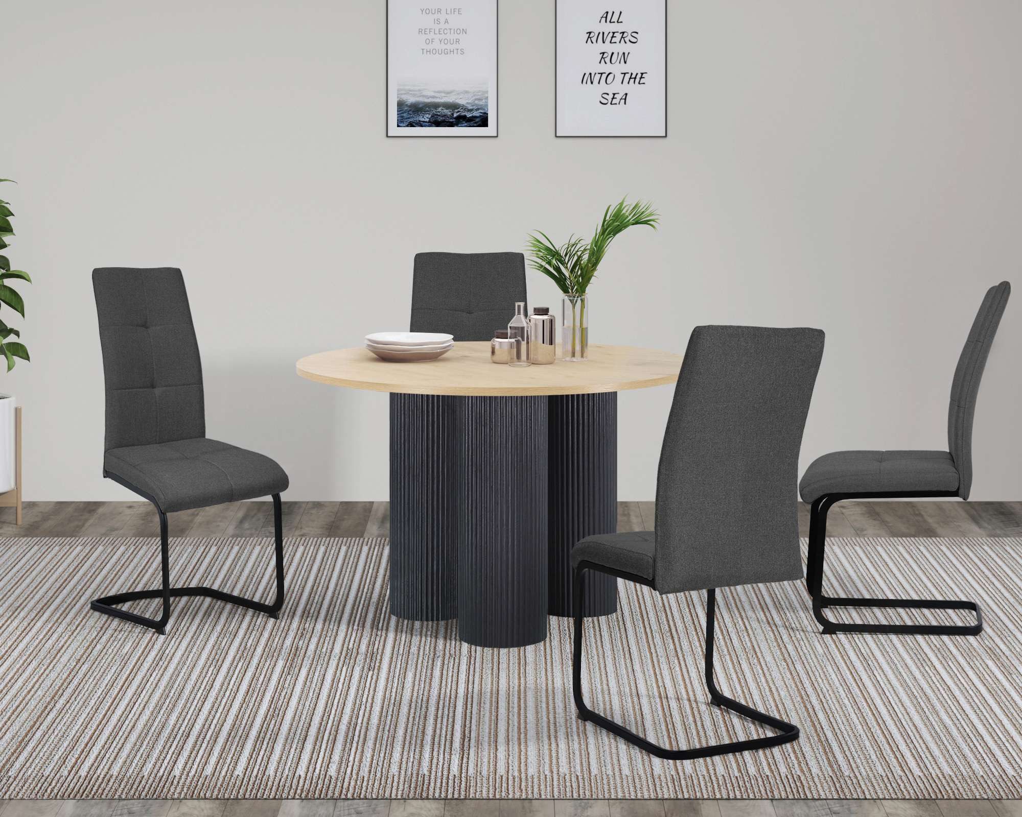 OTTO home Esszimmerstuhl Calgoty (Set, 2 St), Freischwinger