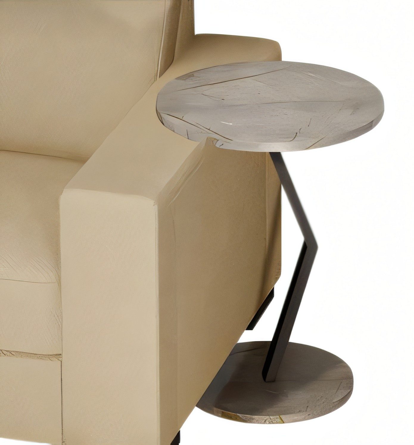 Xlmoebel Beistelltisch XLMOEBEL Beistelltisch aus Holz in Beige, modern und kompakt (1-St), Made in Europa