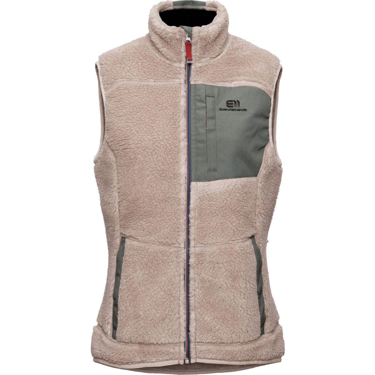 Elevenate Funktionsweste Women Glacier Pile Vest Kuschelige Weste aus doppelseitigem Fleece, ideal für Skifahren und