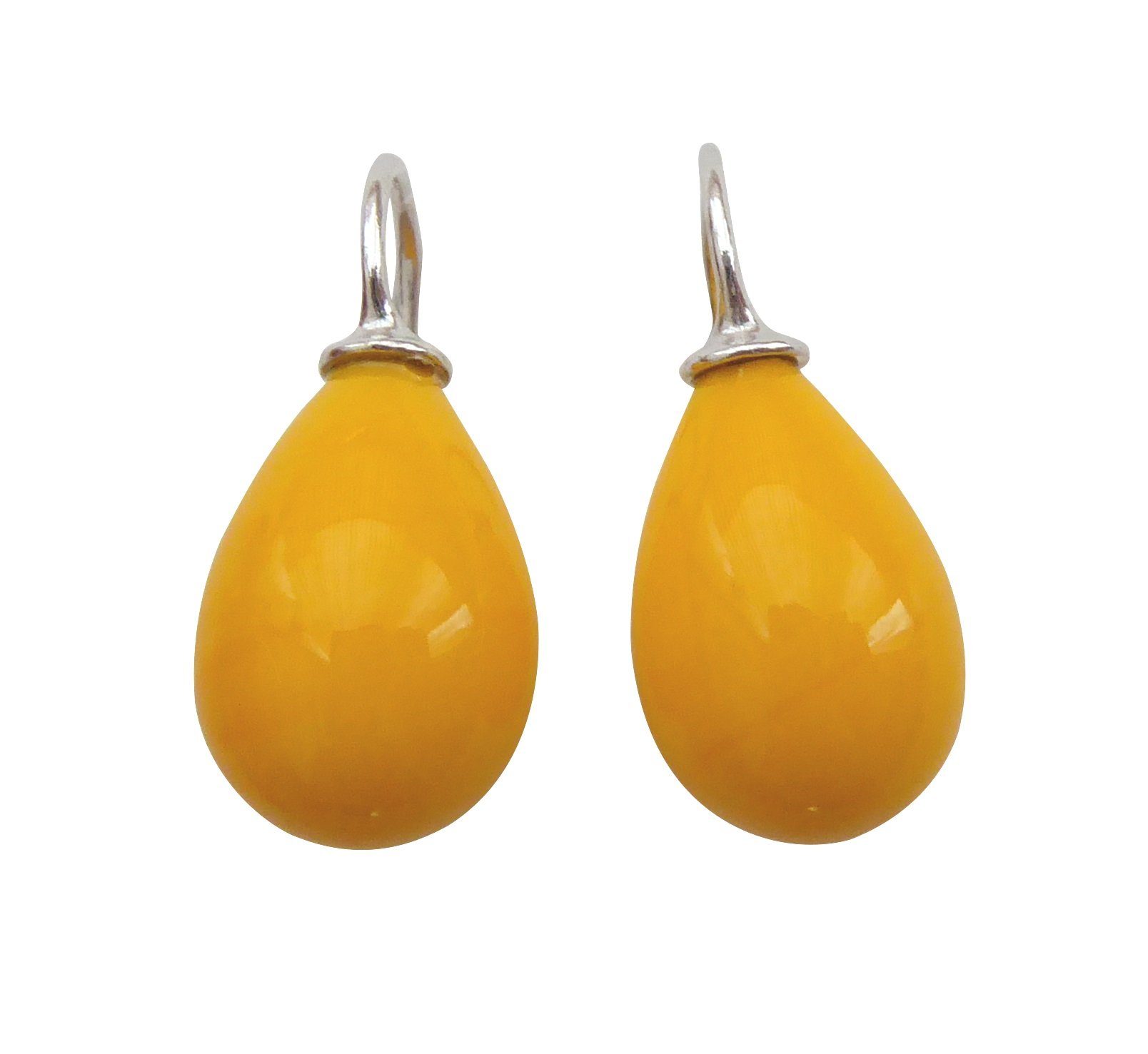 Paar Ohrhänger Lea sonnengelb Sterlingsilber trendiges Must-Have