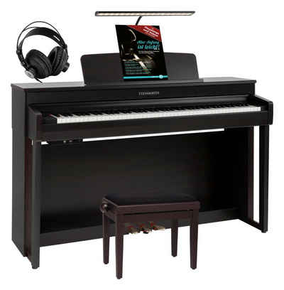 Steinmayer Digitalpiano DP-361 E-Piano Set - 88 Tasten mit Hammermechanik - Ebony/Ivory Touch (Spar-Set, inkl. Klavierbank, Kopfhörer, Pianoleuchte & Schule), Layer, Split, Twin Piano, Aufnahmefunktion - Bluetooth Audio/MIDI