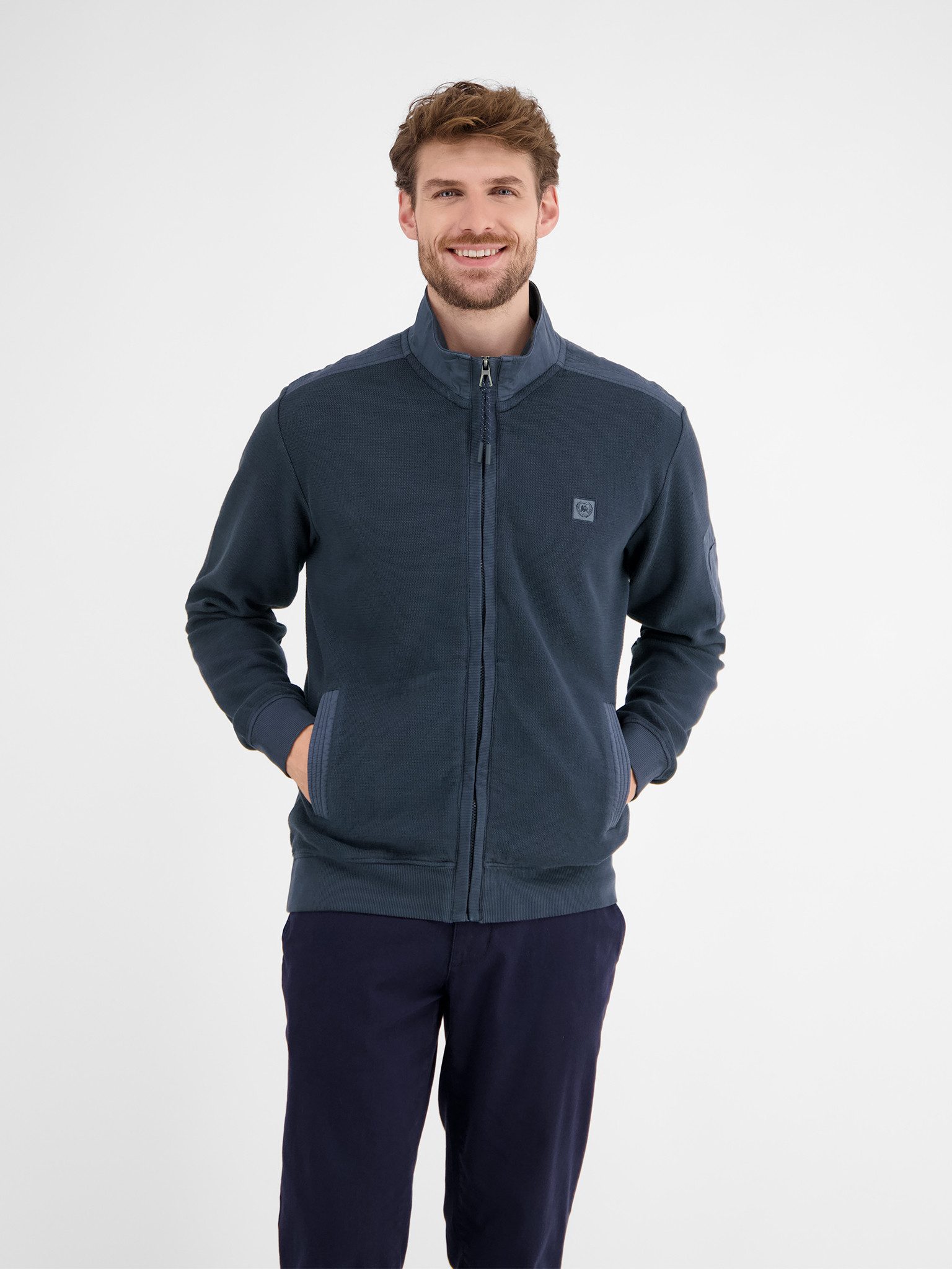 LERROS Sweatjacke mit Logo Stickerei günstig online kaufen