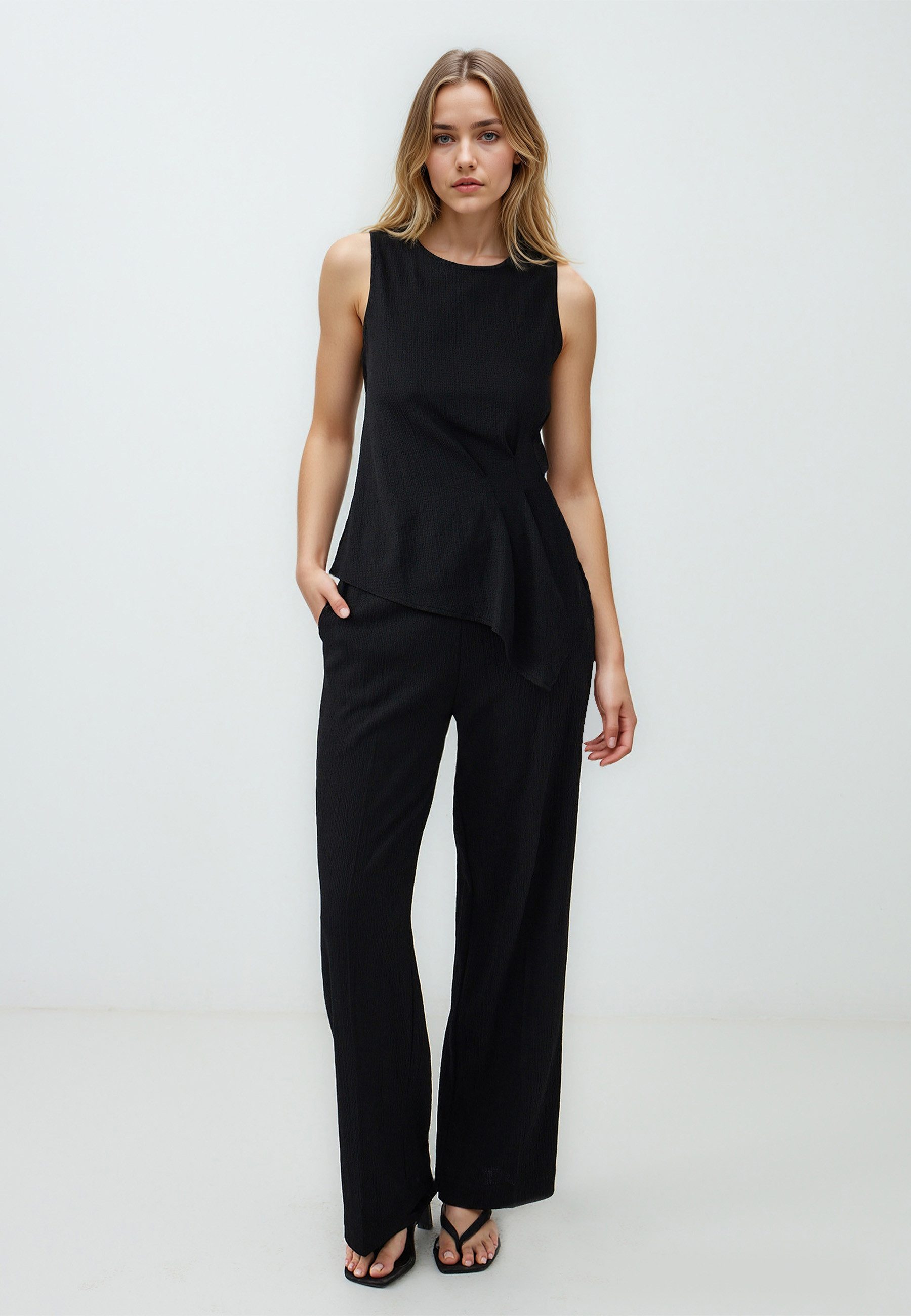 Jimmy Key Blusentop Ärmellose Strickbluse mit günstig online kaufen