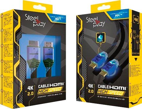 Steelplay 4K High Speed Ultra HD Kabel 2 HDMI-Kabel, HDMI Typ A (200 cm)
