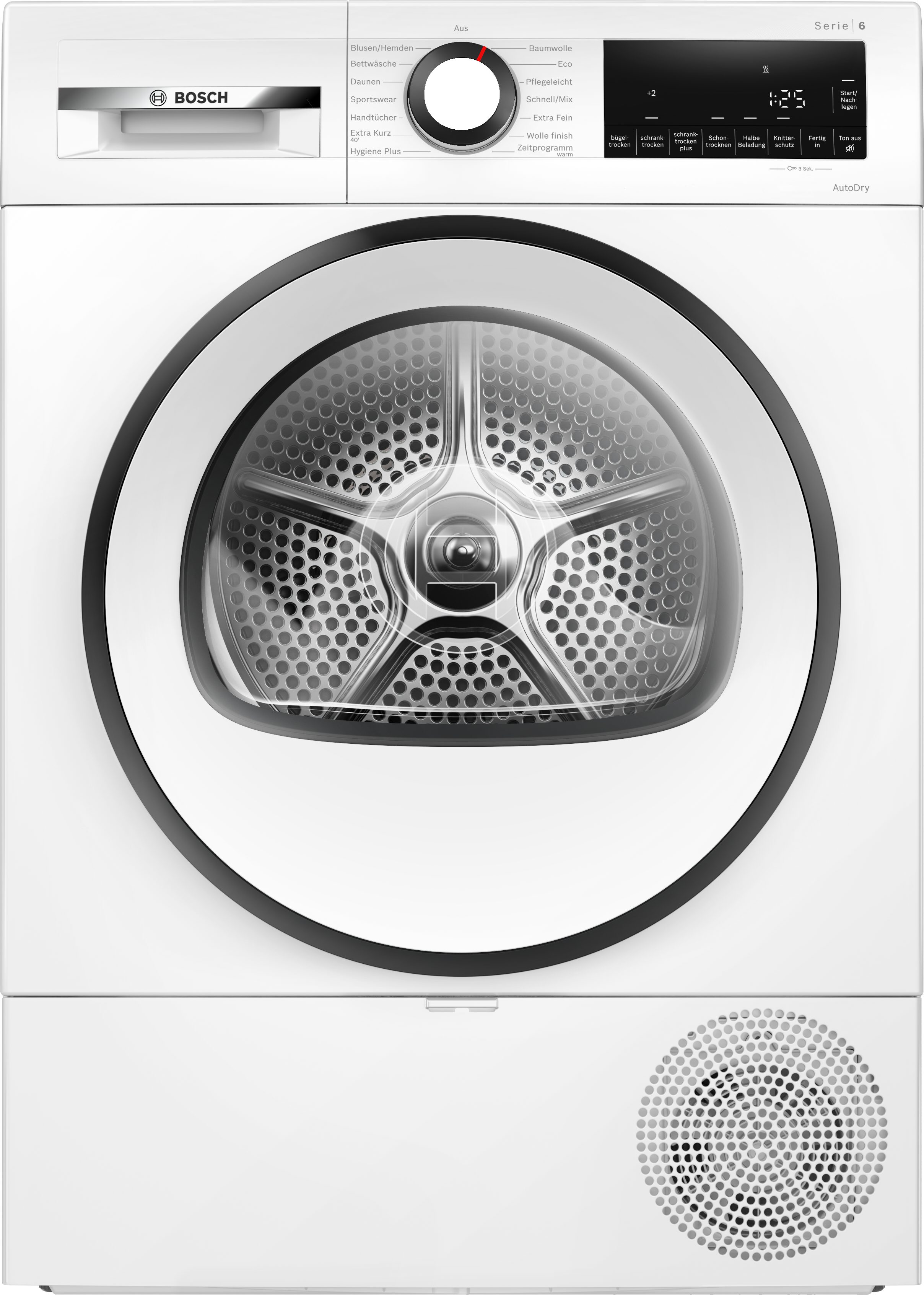 BOSCH Wärmepumpentrockner Serie 6 WQG233D01, Einfache Reinigung dank Easy Clean Filter, Bettwäscheprogramm – Bild 2 von 5