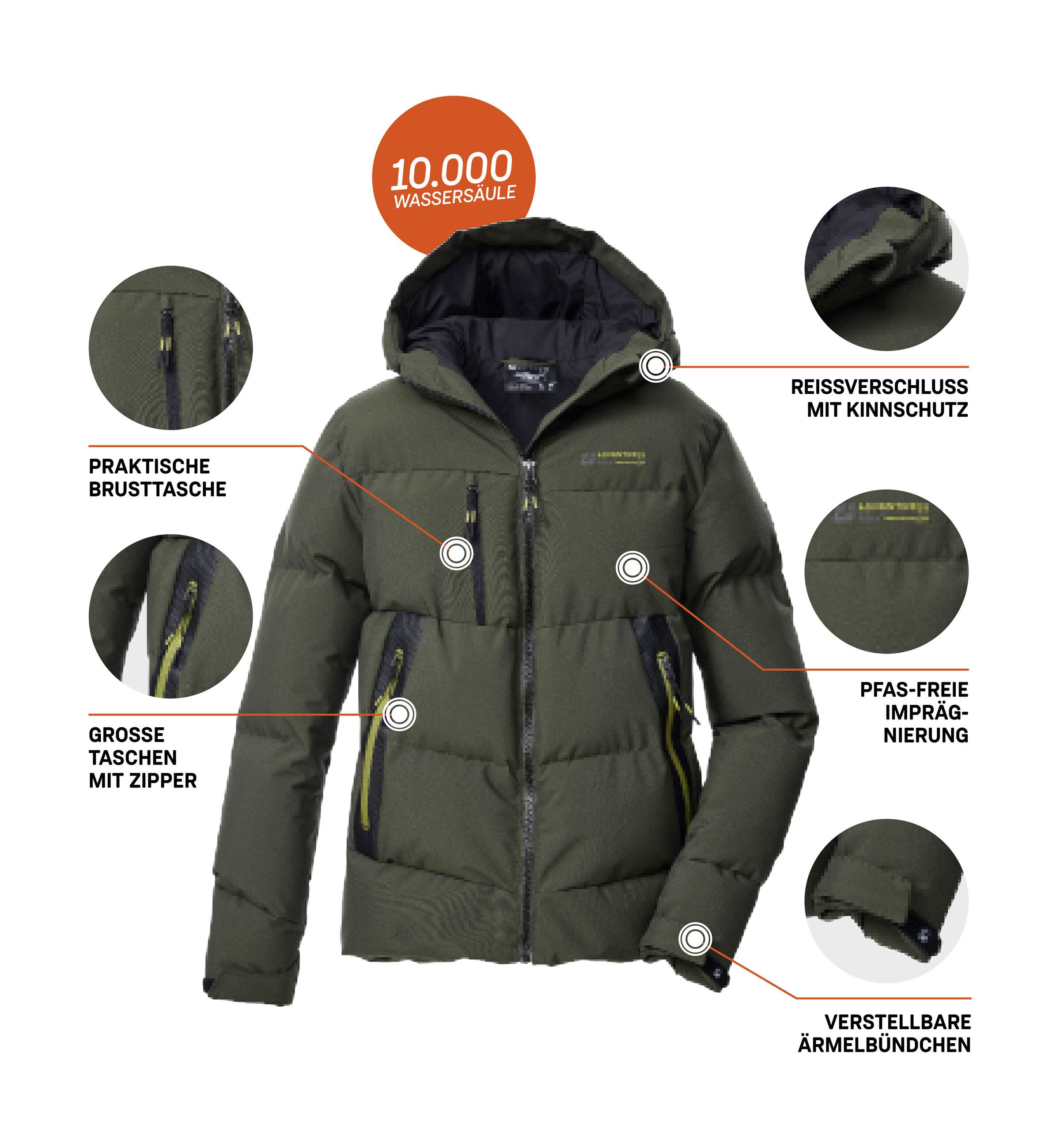 Killtec Steppjacke KOW 239 BYS QLTD JCKT Winddichte, wasserabweisende Kinderjacke mit verstellbaren Bündchen