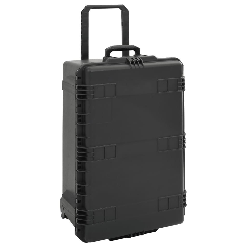 vidaXL Kameratasche Koffer für Flugreise Tragbar Schwarz 79,5x52x39 cm PP