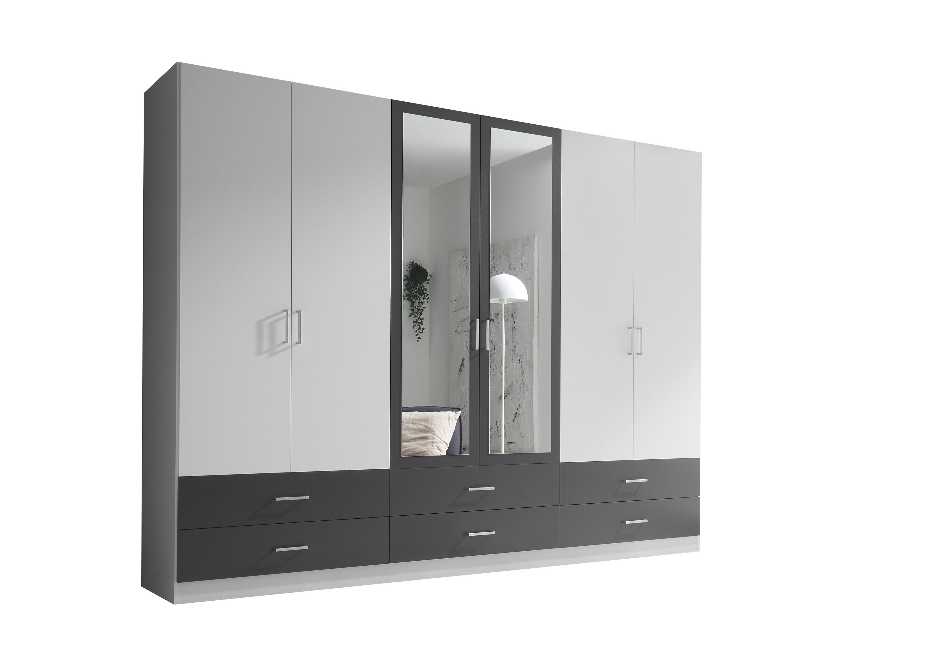 freiraum Drehtürenschrank Janne 6 Schübe, 6 günstig online kaufen