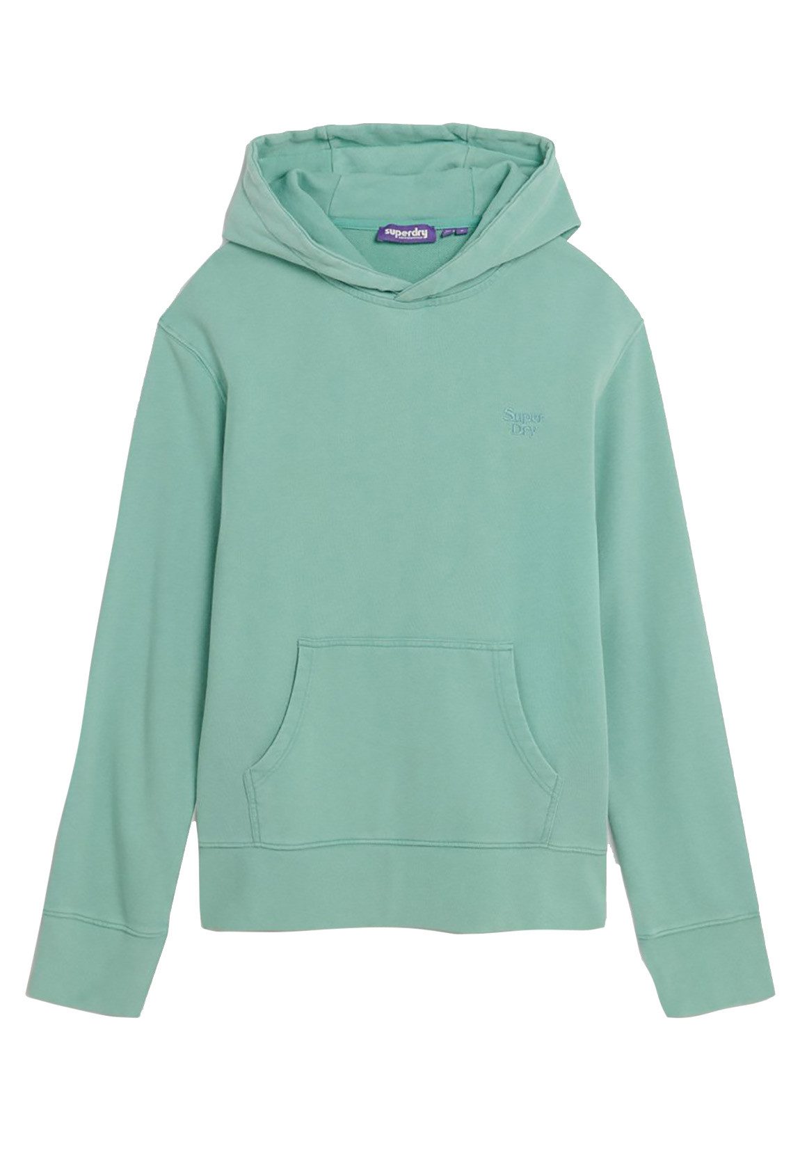 Superdry Sweater Superdry Herren Hoodie VINTAGE WASHED HOODIE Lagoon Aqua