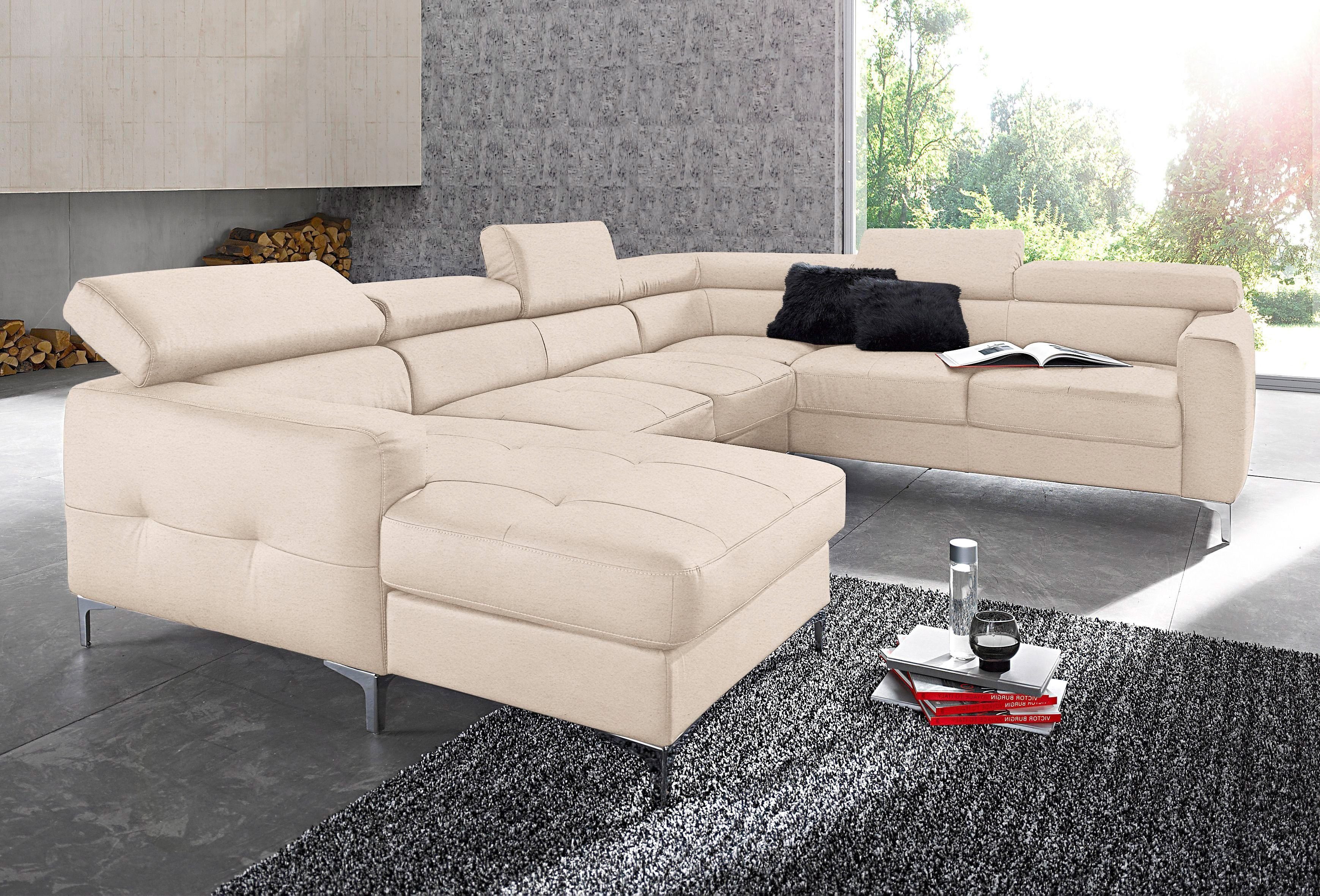 COTTA Polstergarnitur "Sammy U-Form", (Set, Tiefe der Recamiere 169 cm), Se günstig online kaufen