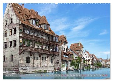 CALVENDO Wandkalender Nürnberg zur Kaiserzeit in Farbe - Fotos neu restauriert und koloriert (Premium, hochwertiger DIN A2 Wandkalender 2023, Kunstdruck in Hochglanz)