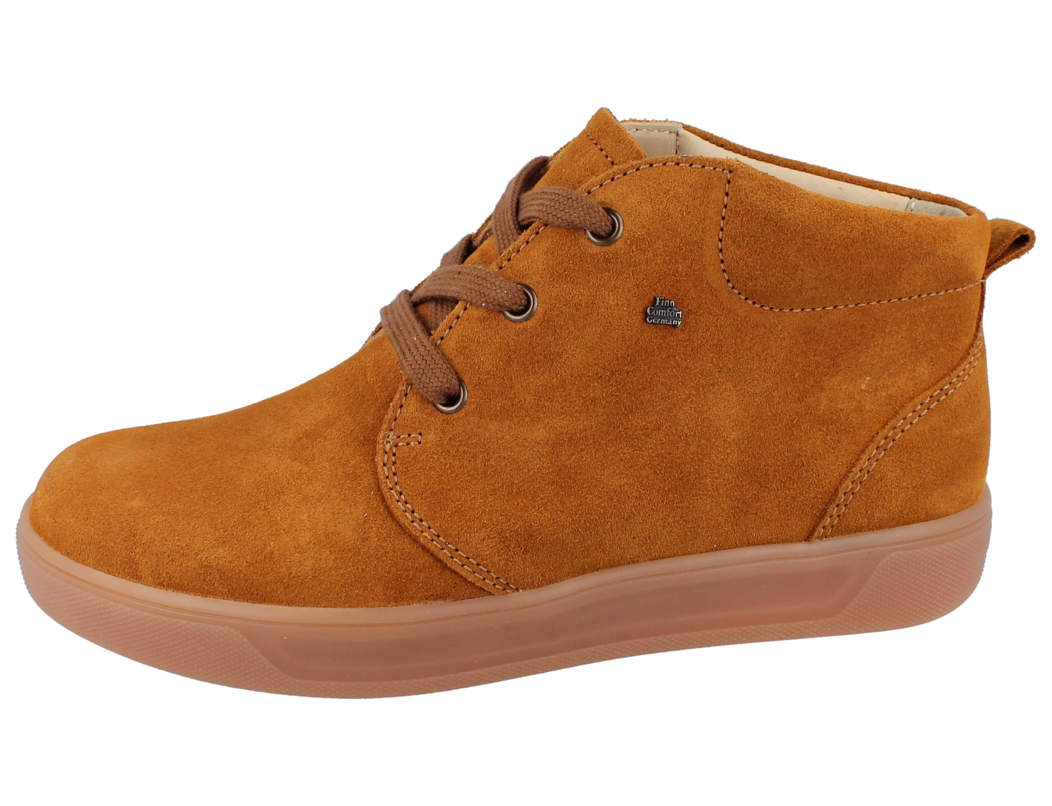 Finn Comfort FINN COMFORT FINNCO Mantua Damen Halbschuhe knöchelhoch caramel Stiefel Wechselfußbett