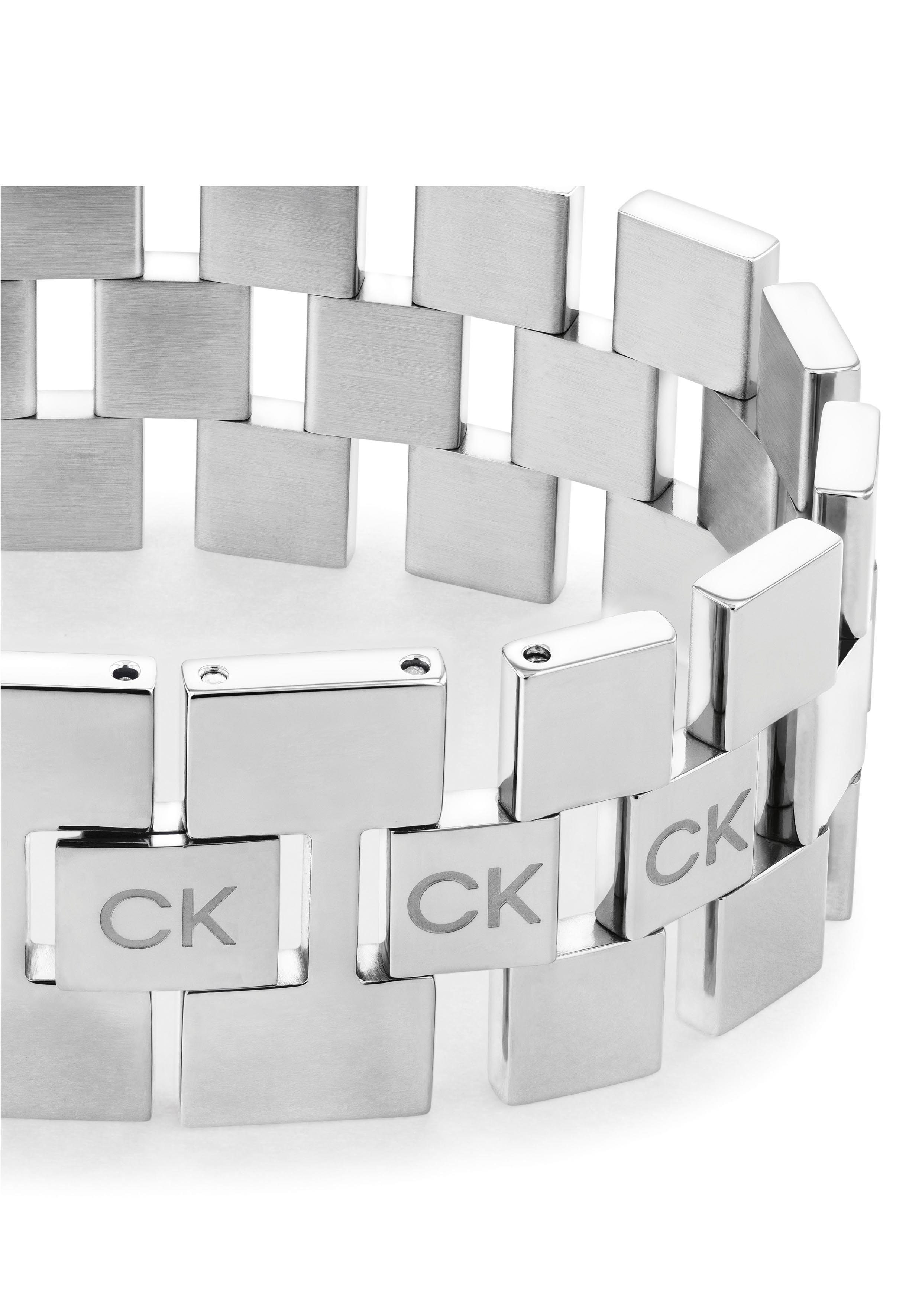 Calvin Klein Armband Schmuck Edelstahl Armschmuck Gliederkette, zu Hoodie,  Shirt, Jeans, Sneaker, Jacke, Calvin Klein Underwear!, Aus Edelstahl,  teilweise IP-beschichtet