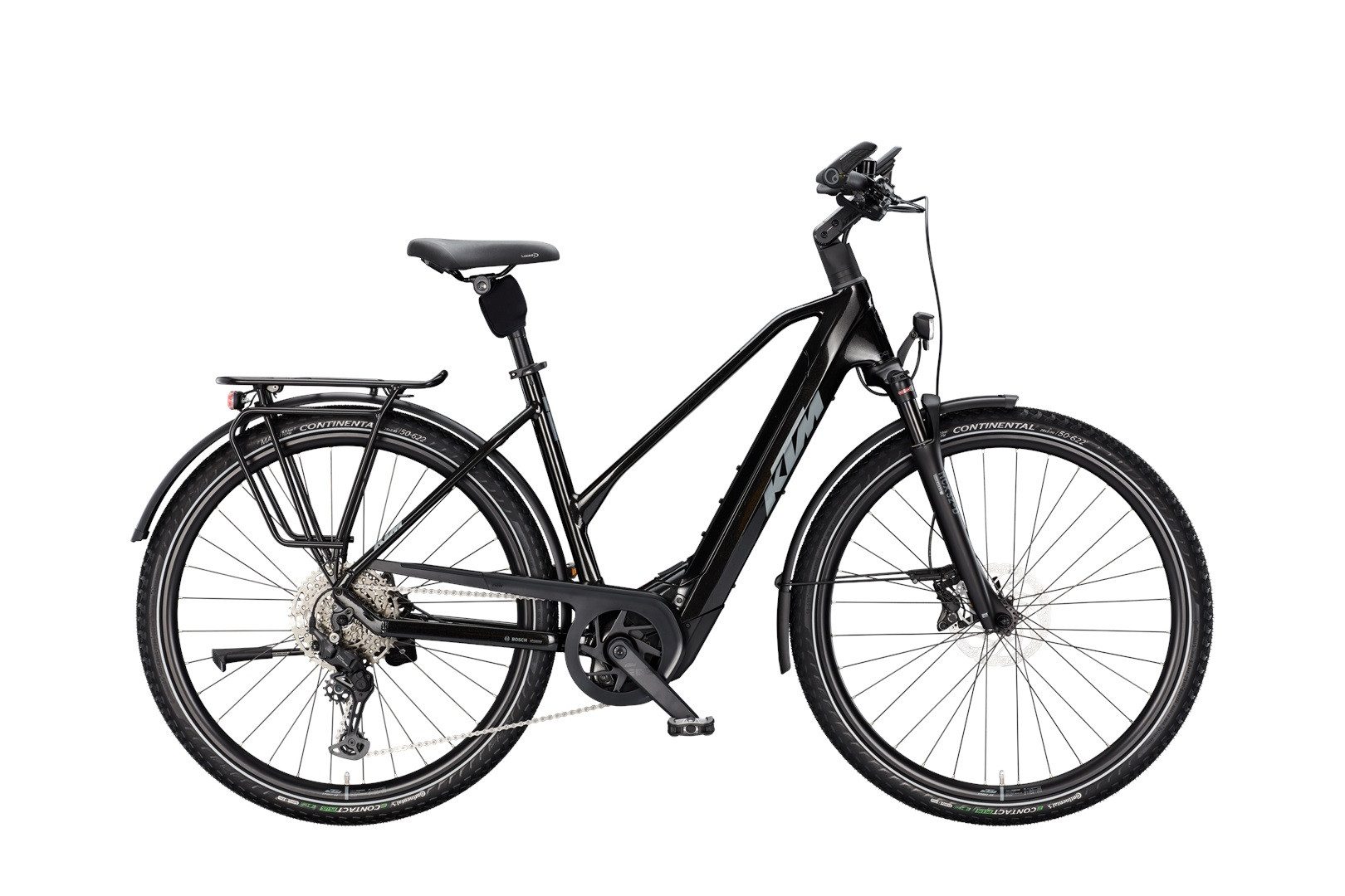 KTM E-Bike KTM Macina Style 830 800 Wh Damen Trapez schwarz 2025, 10 Gang Shimano CUES U6000-11/10 LG shadow+, Kettenschaltung, Bosch Performance Line CX GEN5 smart System, 800 Wh