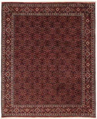 Orientteppich Perser - Bidjar - 242 x 202 cm - dunkelrot, morgenland, rechteckig, Höhe: 15 mm, Wohnzimmer, Handgeknüpft, Einzelstück mit Zertifikat