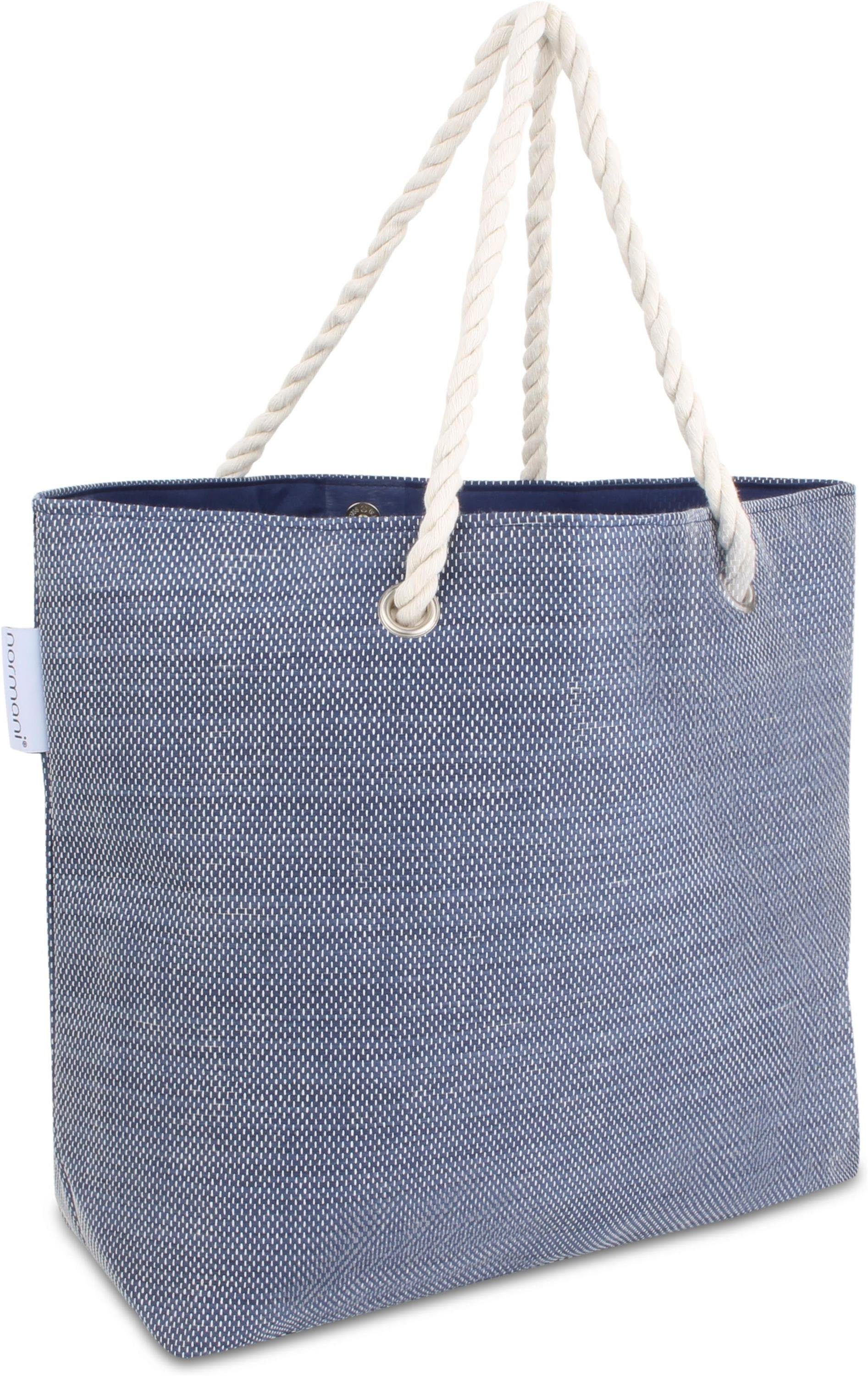 normani Strandtasche Bequeme Sommer-Umhängetasche, Strandtasche, Schultertasche als Henkeltasche tragbar