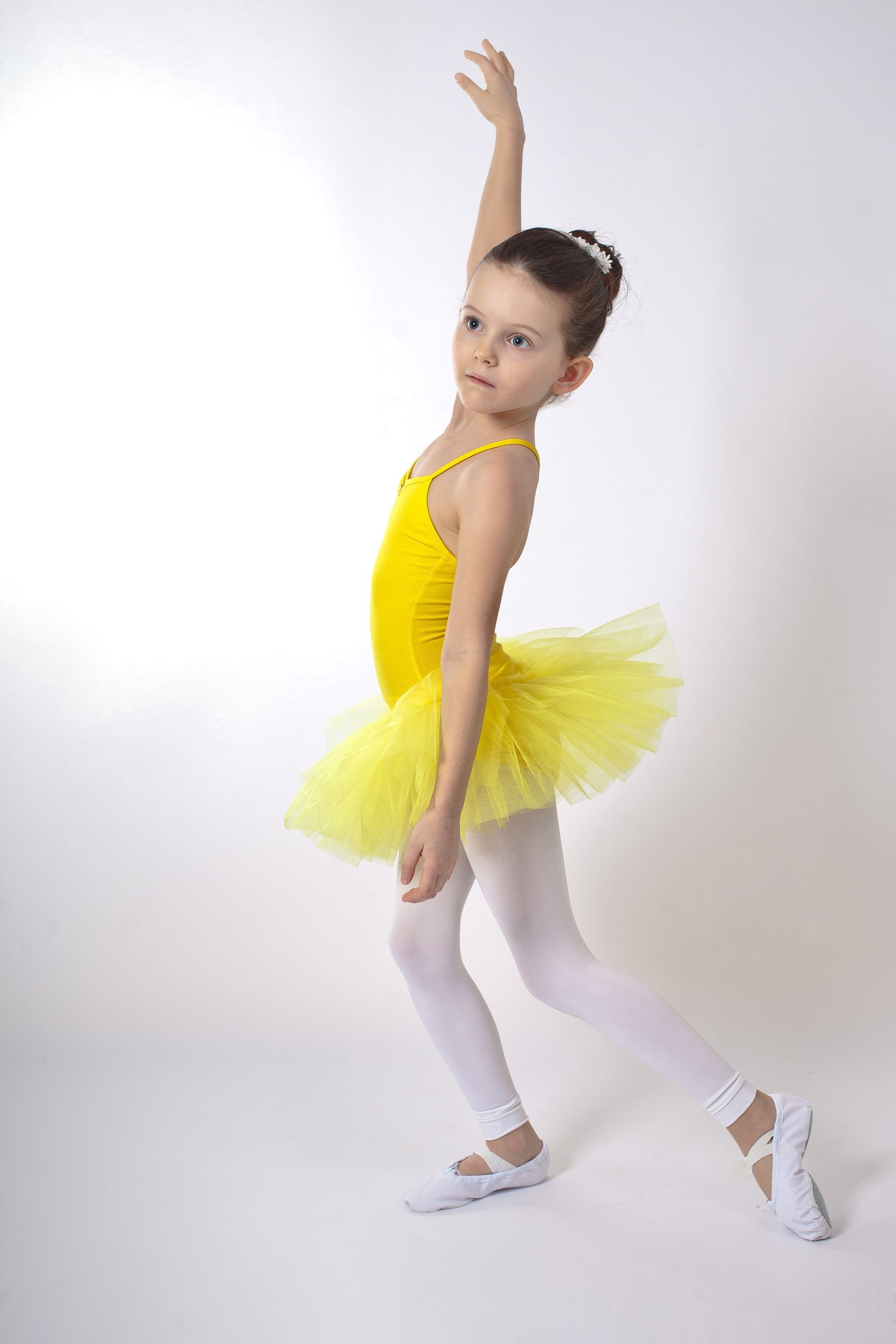 tanzmuster gelb Ballettkleid für Glitzersteinen Ballett Tüllkleid mit Kim Tutu Mädchen