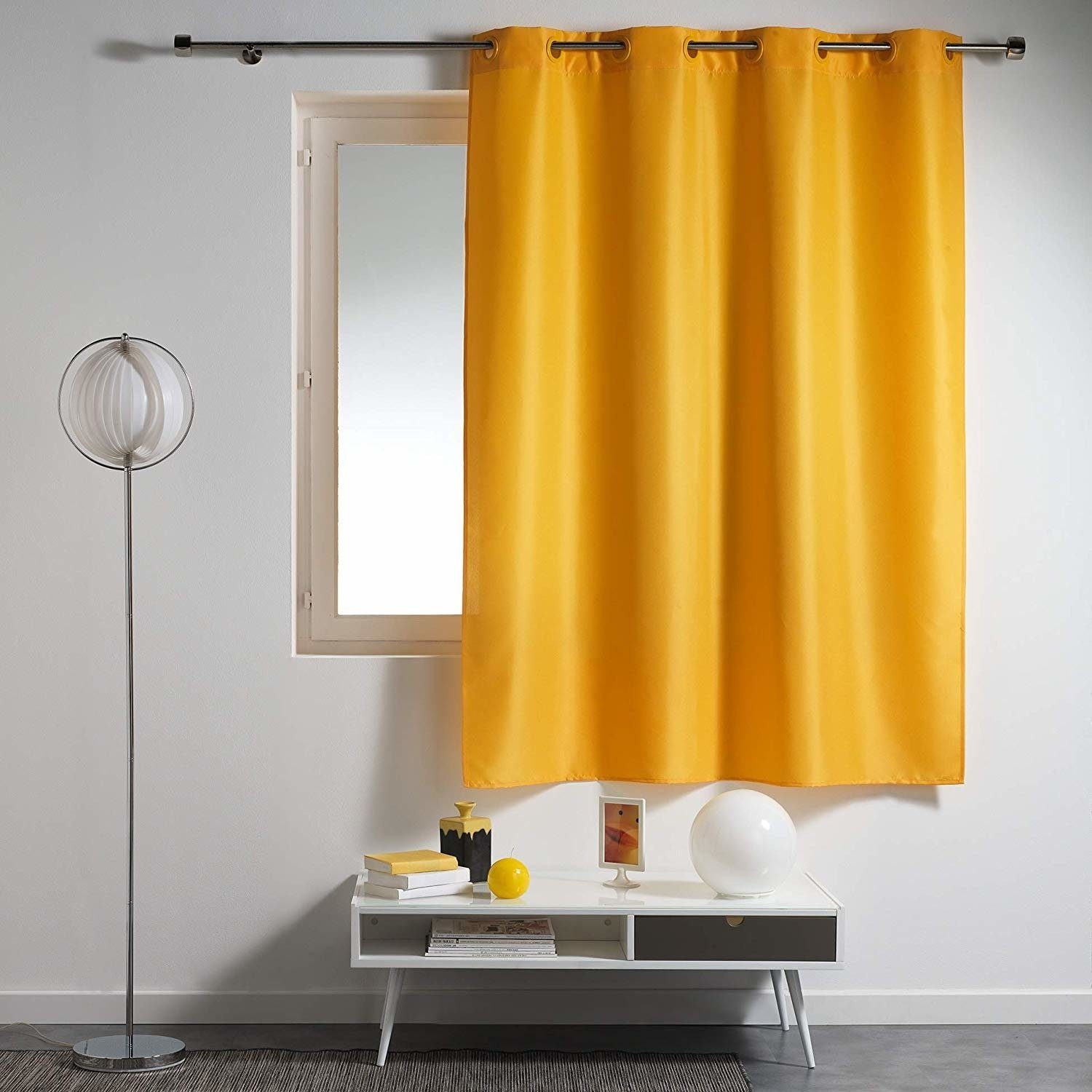 Douceur D'Intérieur Flauschiger Duschvorhang Dotty Terrakotta – 180x200 Cm, Polyester, Inkl. Haken