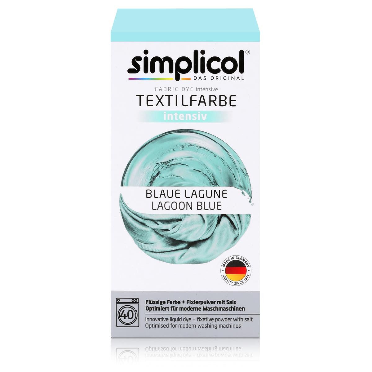 Textilfarbe Simplicol Textilfarbe intensiv Blaue Lagune - Einfaches Färben (1er Pa