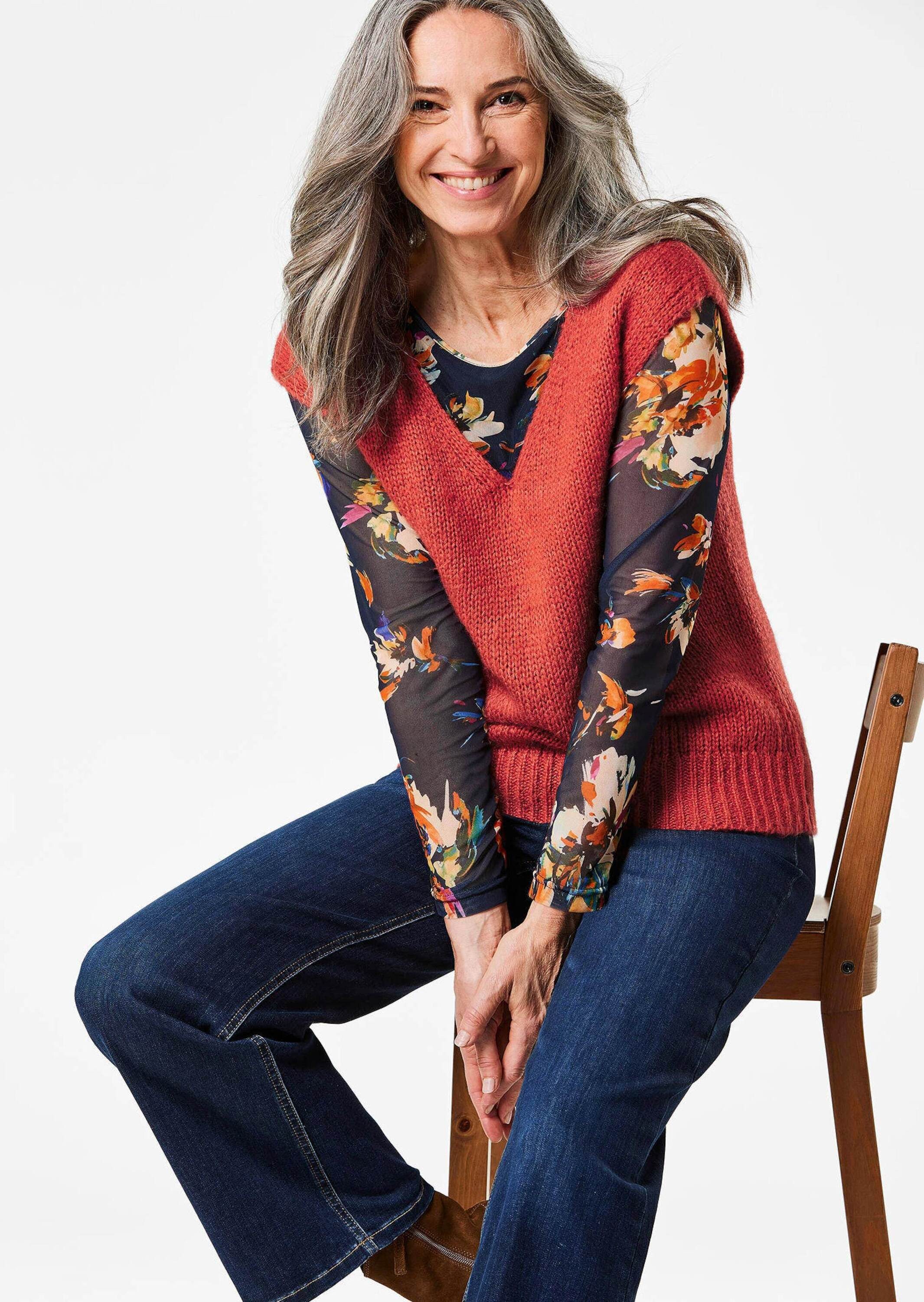 GOLDNER Strickpullover Pullunder